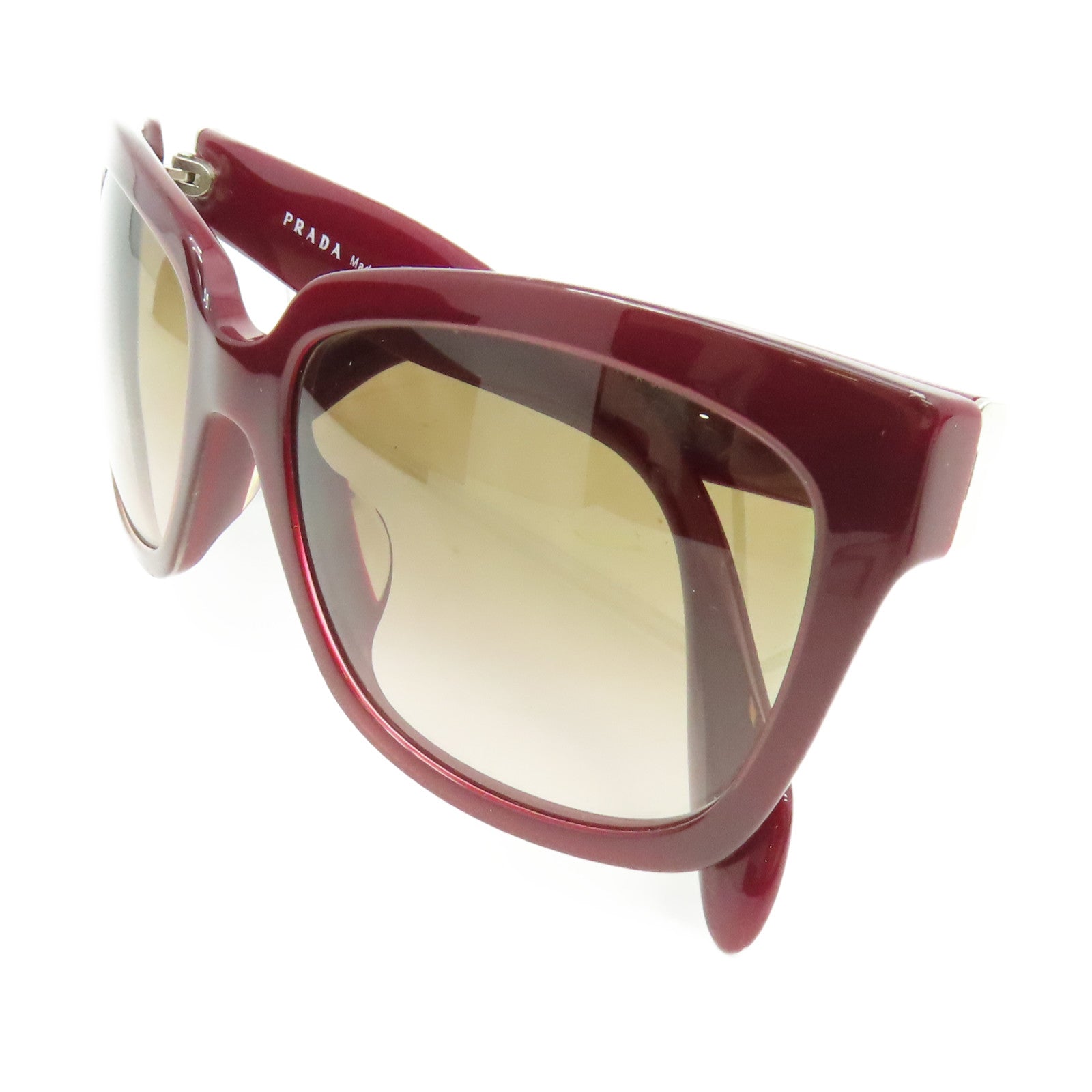 PRADA PVC Sunglasses太陽眼鏡啡色/酒紅色