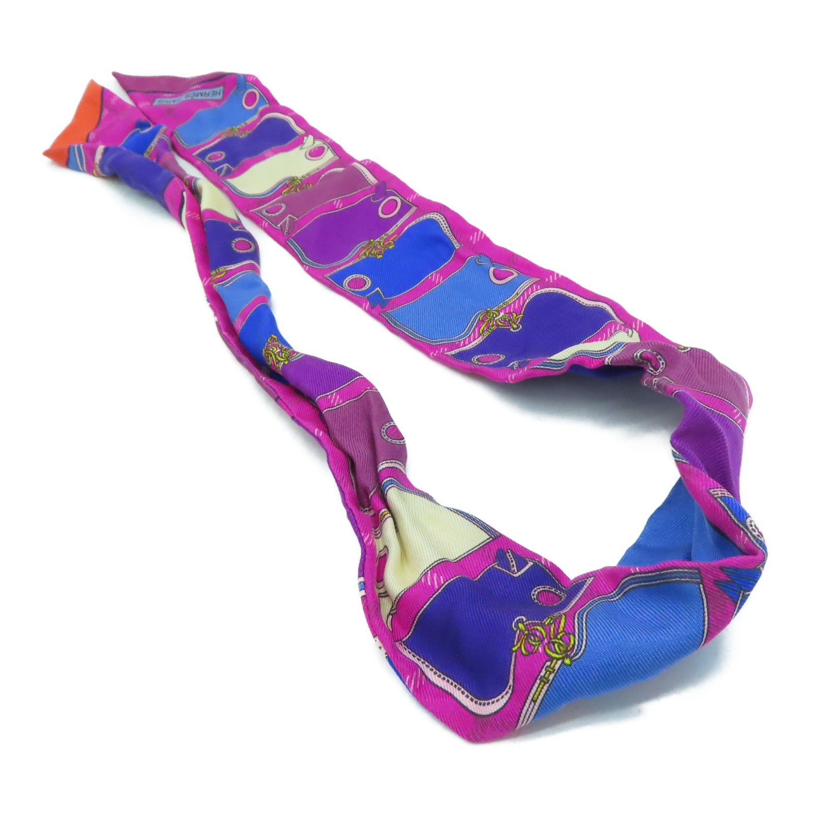 HERMES silk Twilly Scarf scarf color