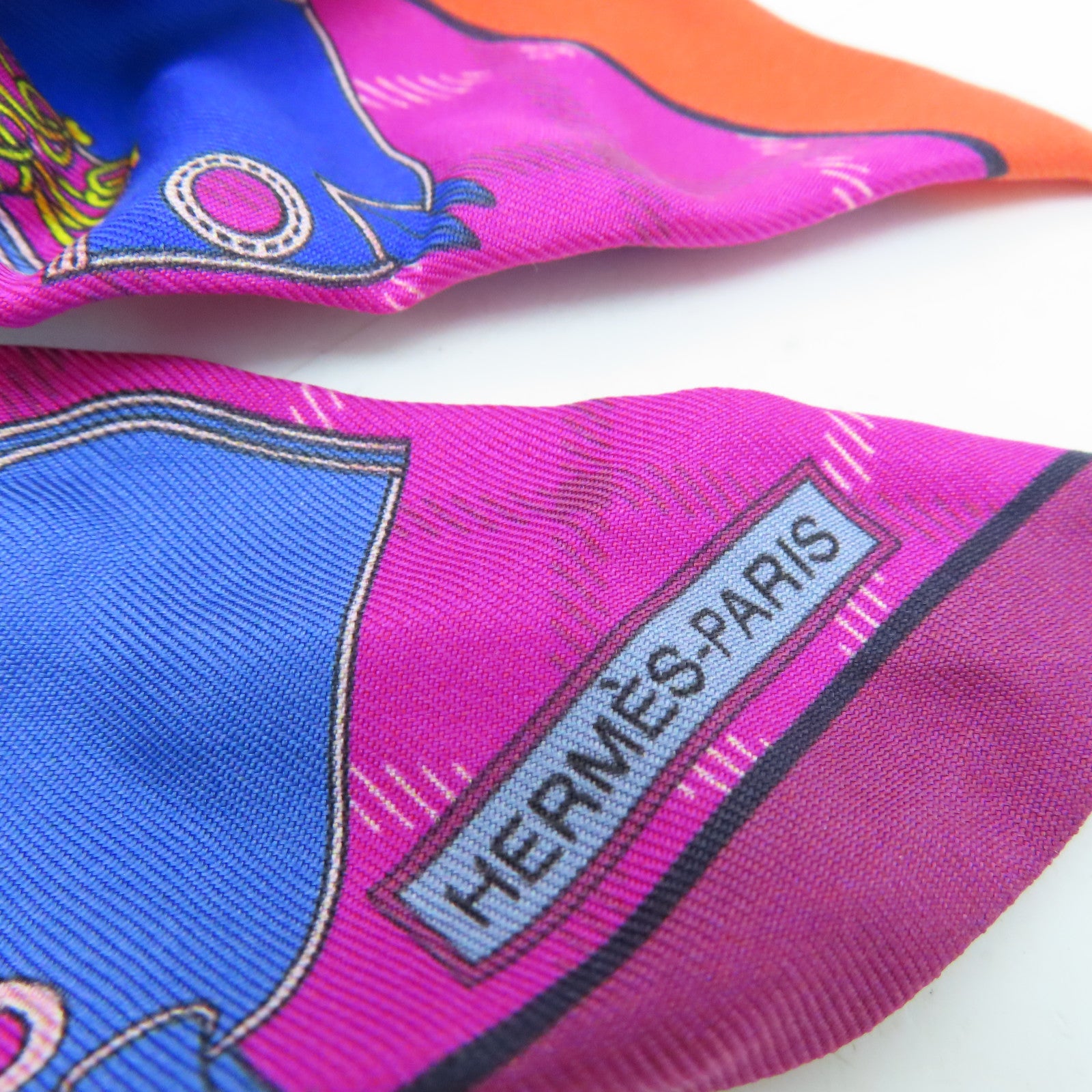 HERMES silk Twilly Scarf scarf color
