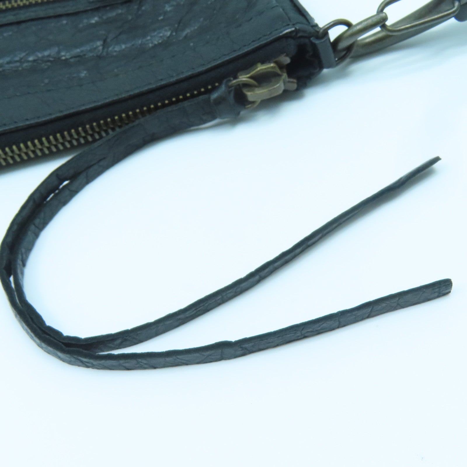 BALENCIAGA 羊皮皮革Shoulder Bag肩背袋黑色