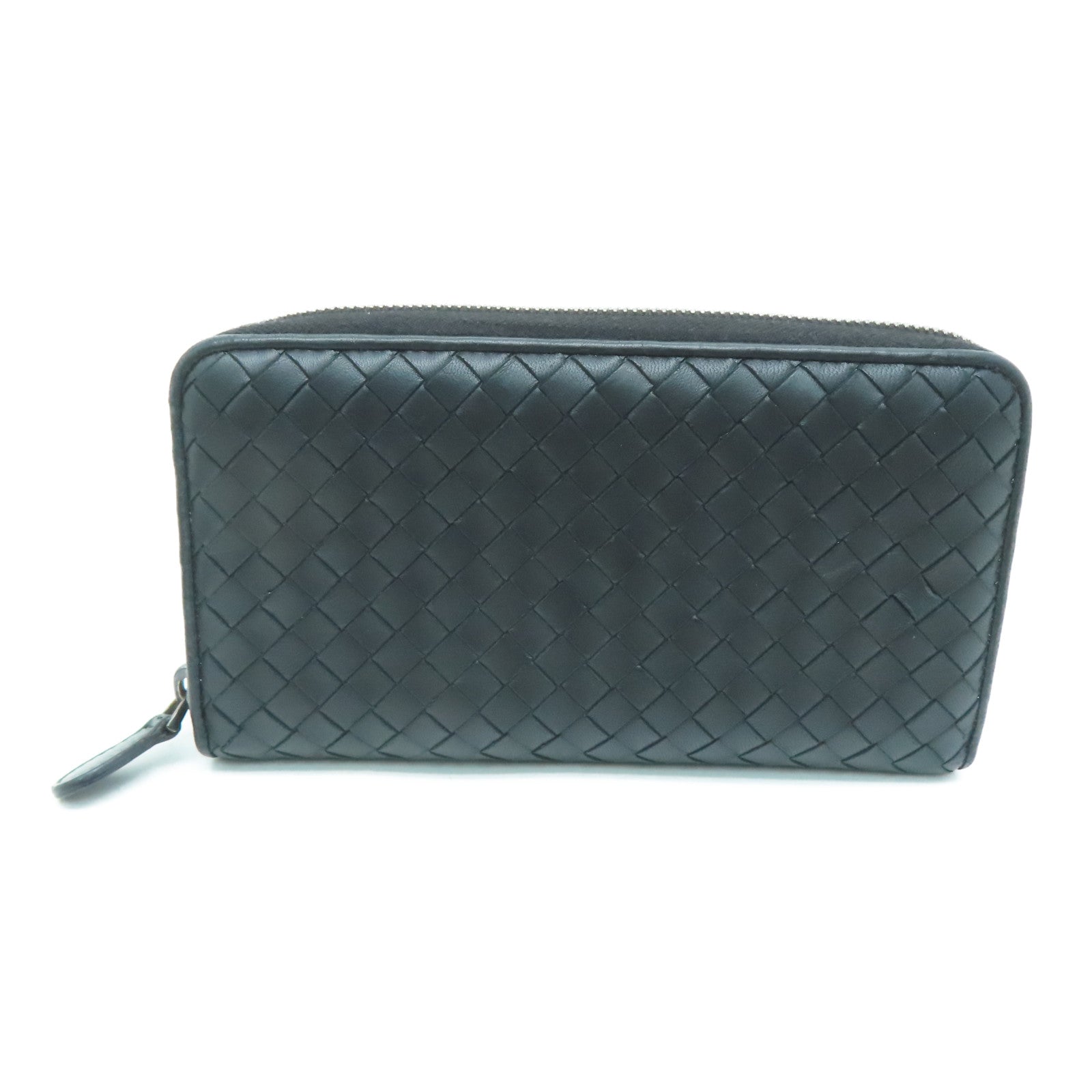 BOTTEGA VENETA 【激減優惠】牛皮皮革Long Wallet長錢包黑色