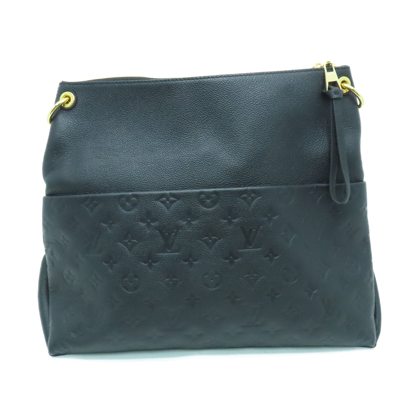 LOUIS VUITTON 压纹皮革Maida Hobo金扣手挽肩背两用袋黑色