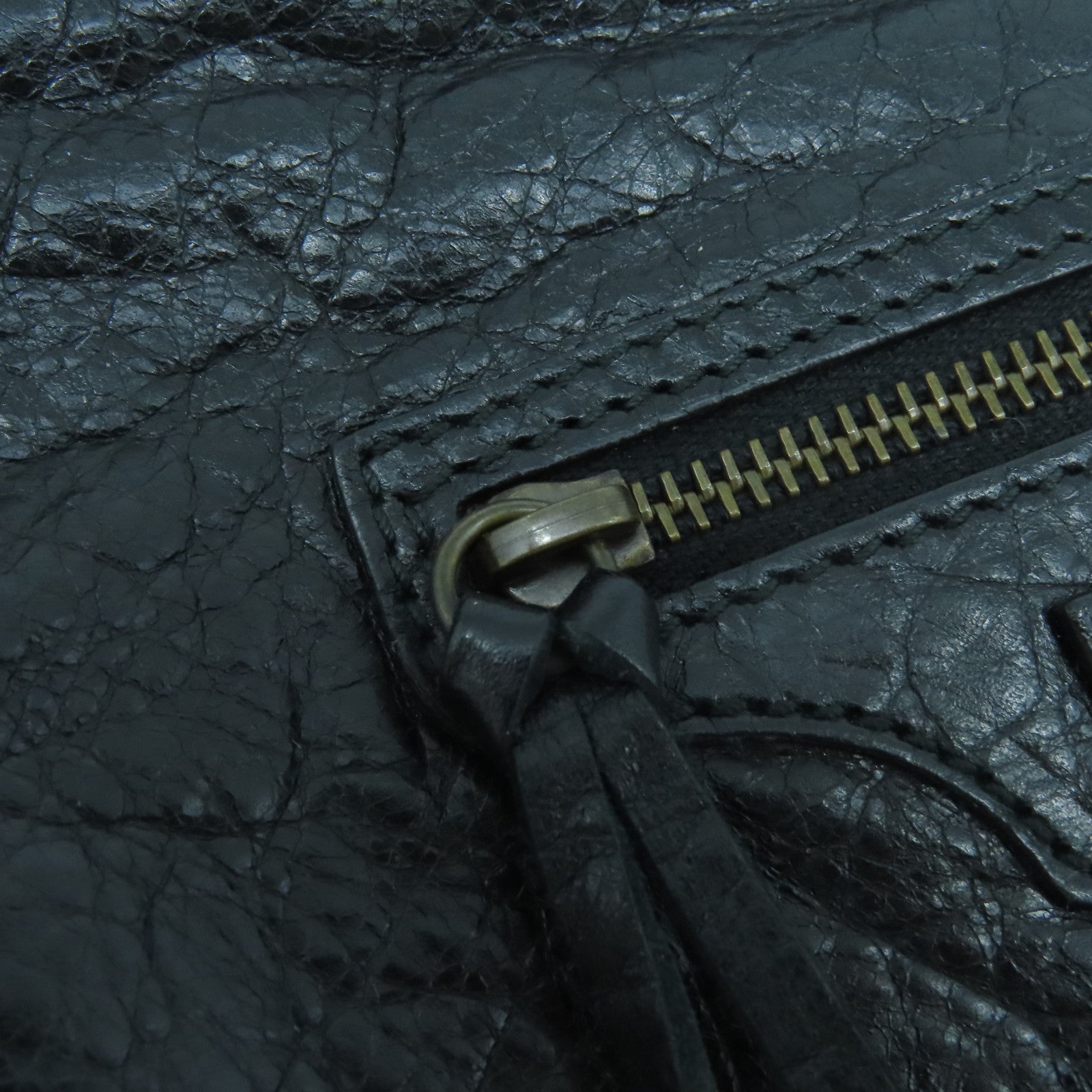 BALENCIAGA 羊皮皮革Shoulder Bag肩背袋黑色