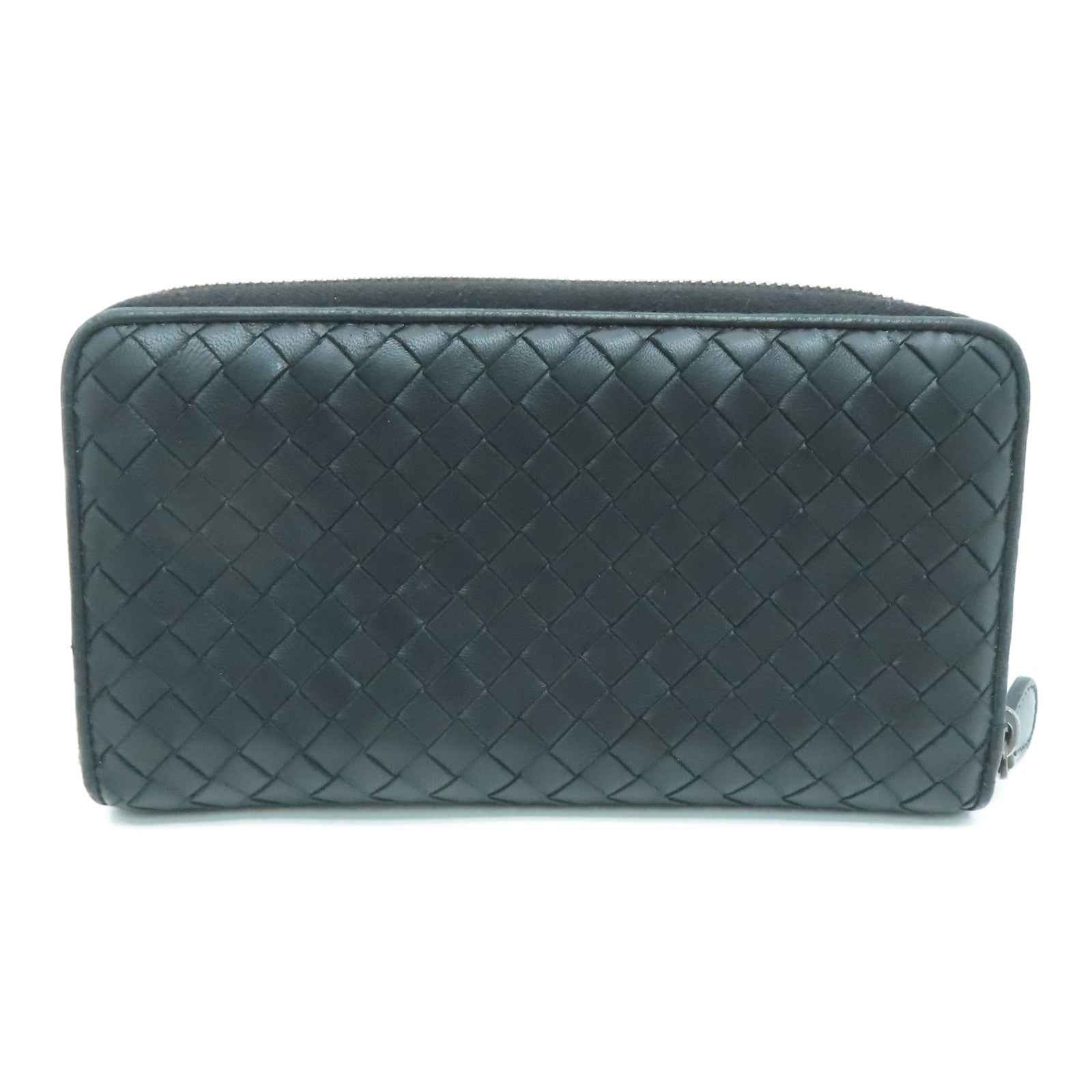 BOTTEGA VENETA 【激減優惠】牛皮皮革Long Wallet長錢包黑色