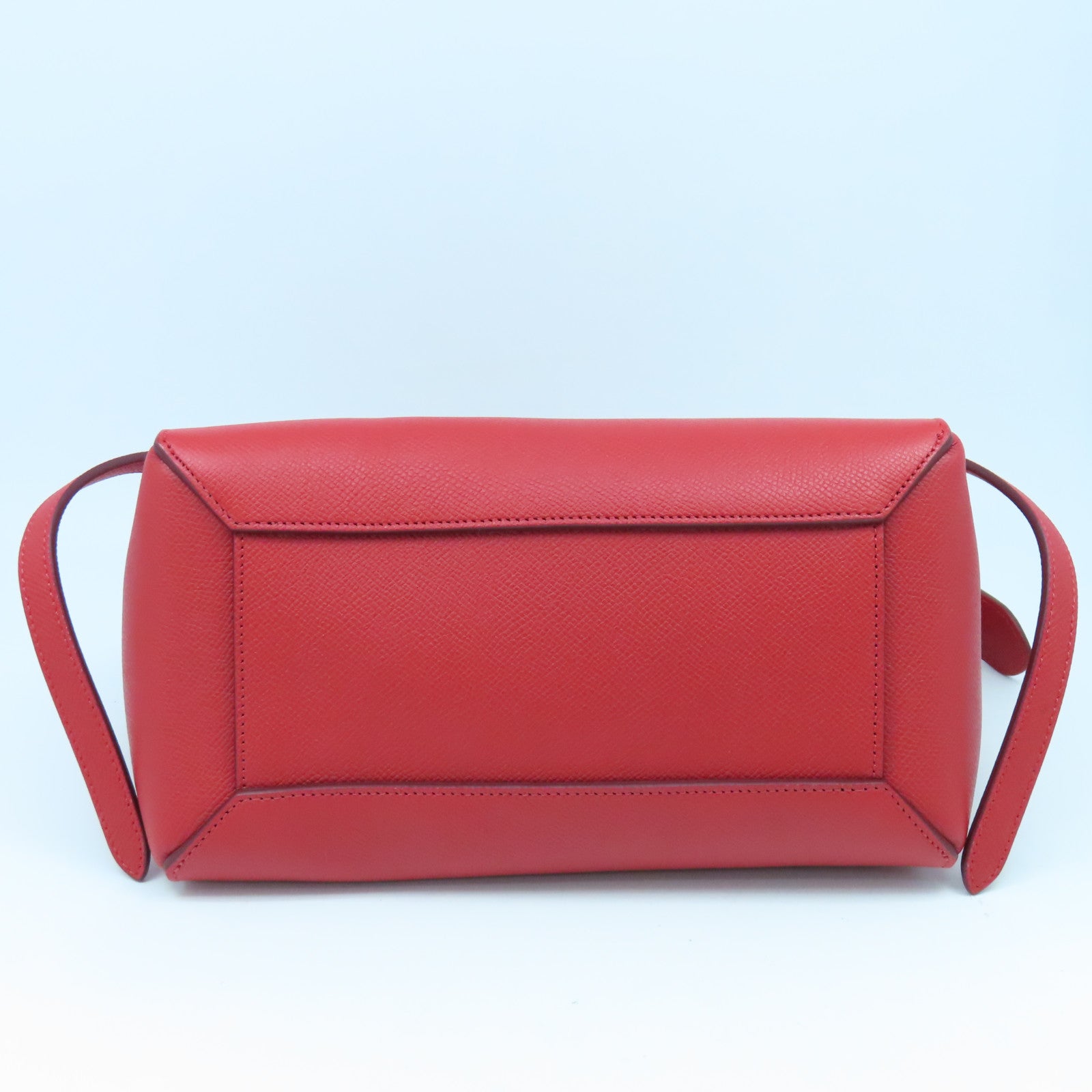 CELINE 牛皮皮革2way Shoulder Bag金扣手挽肩背兩用袋紅色