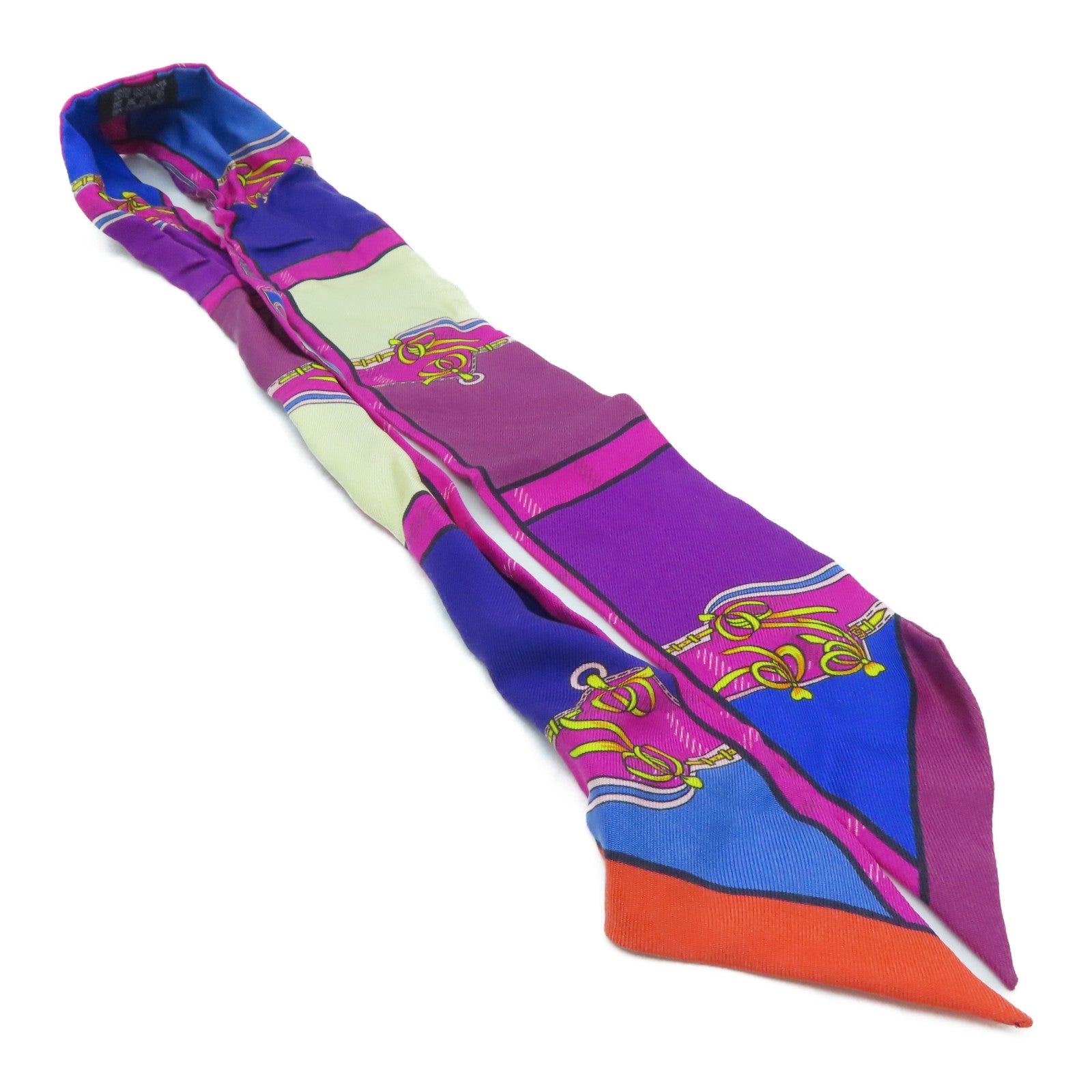 HERMES silk Twilly Scarf scarf color