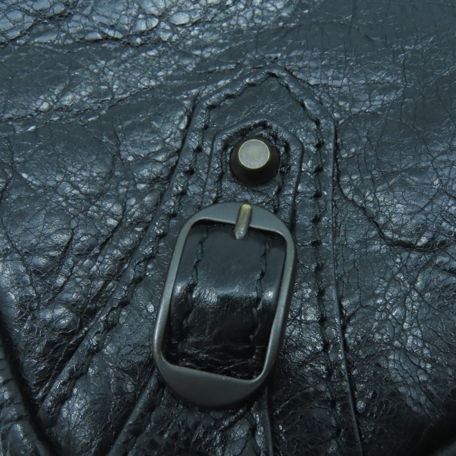 BALENCIAGA 羊皮皮革Shoulder Bag肩背袋黑色