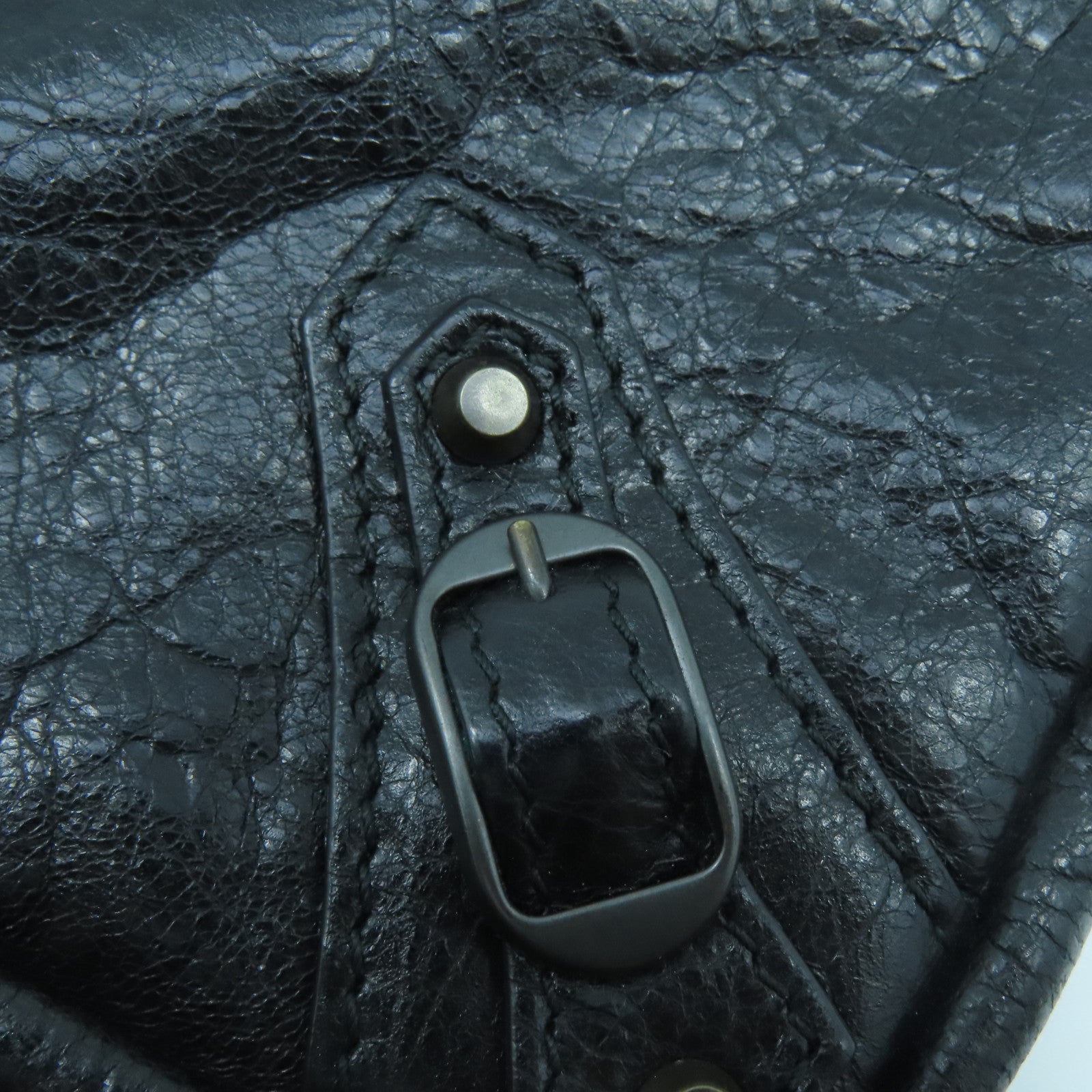 BALENCIAGA 羊皮皮革Shoulder Bag肩背袋黑色