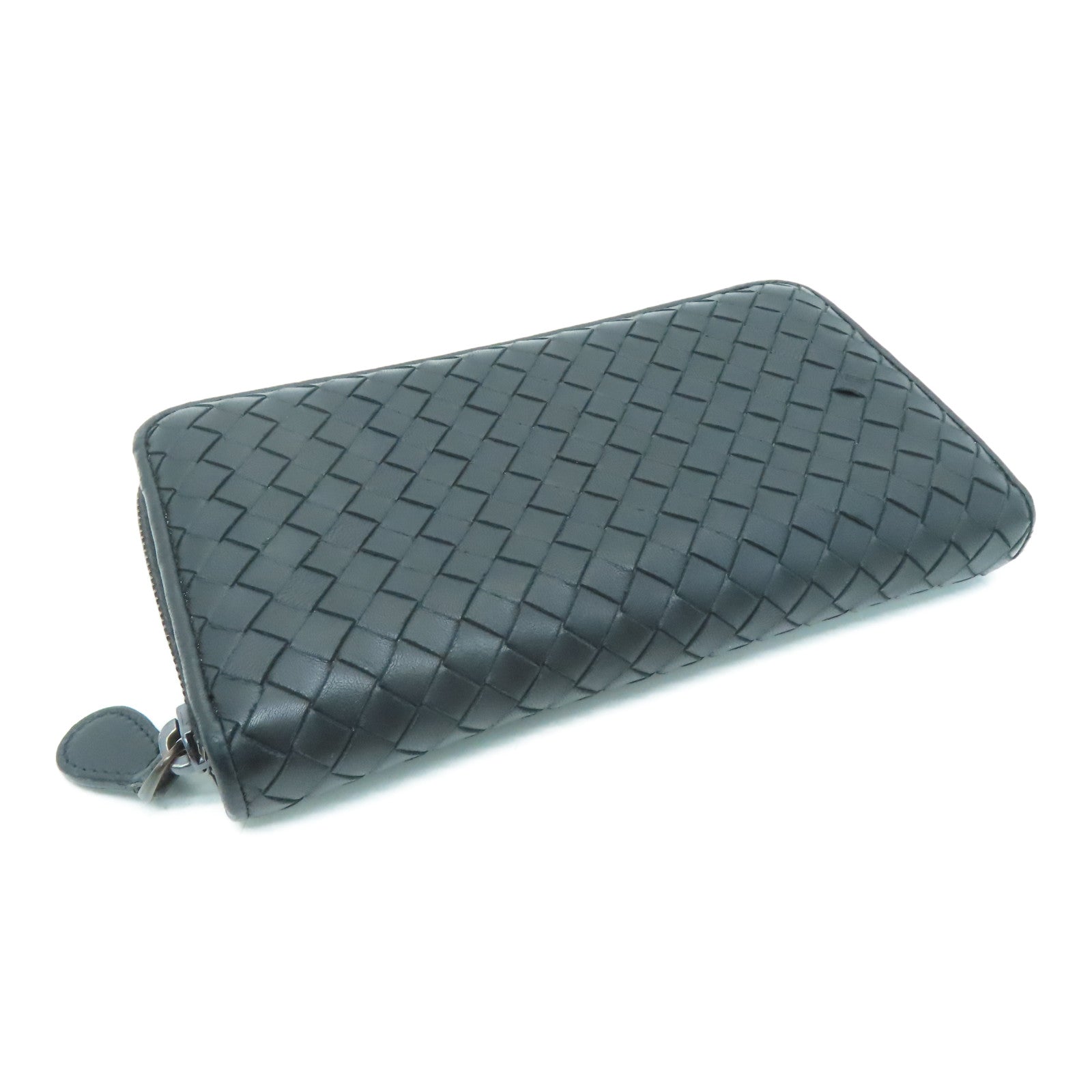 BOTTEGA VENETA 【激減優惠】牛皮皮革Long Wallet長錢包黑色