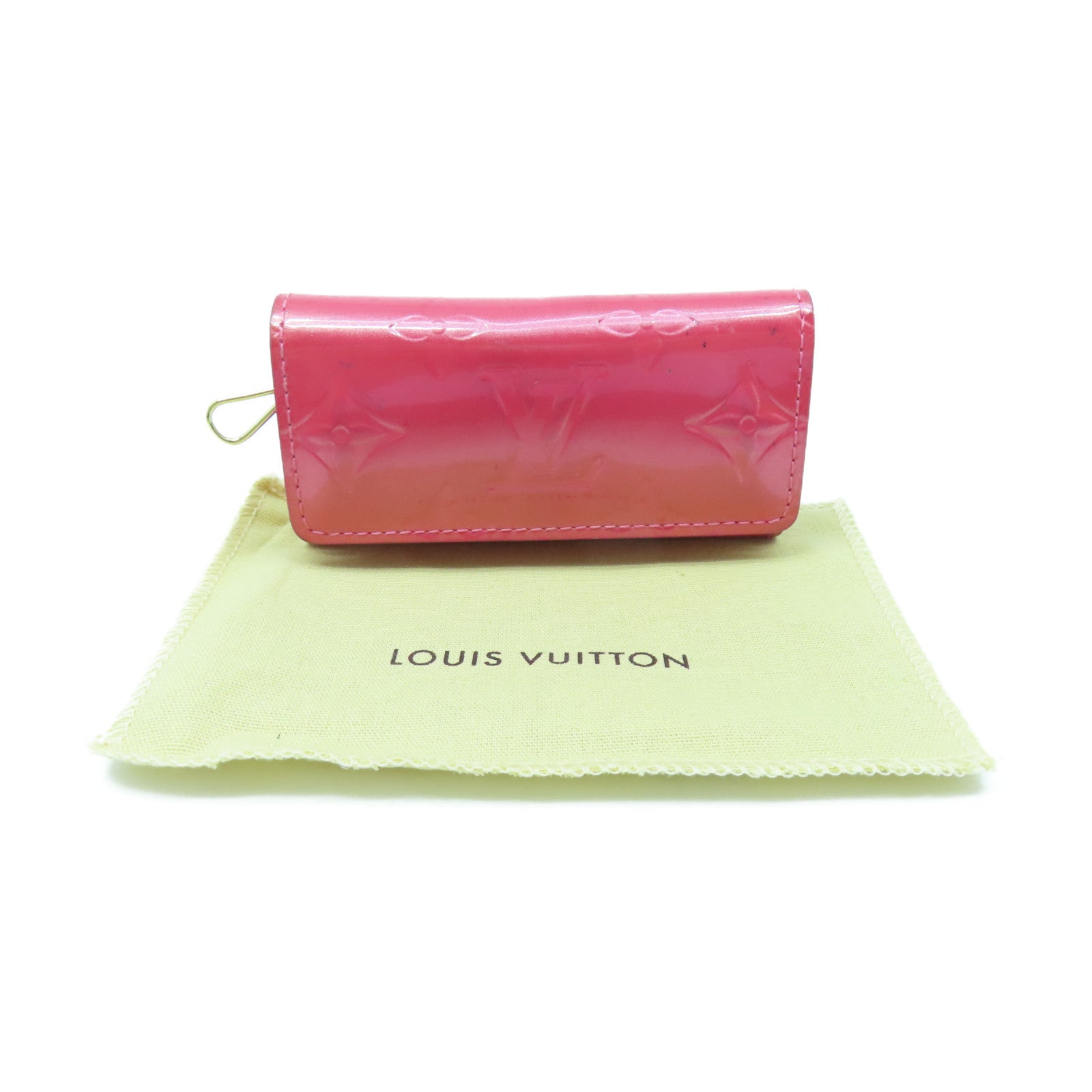 LOUIS VUITTON Monogram Vernis Key Case Key Case Pink
