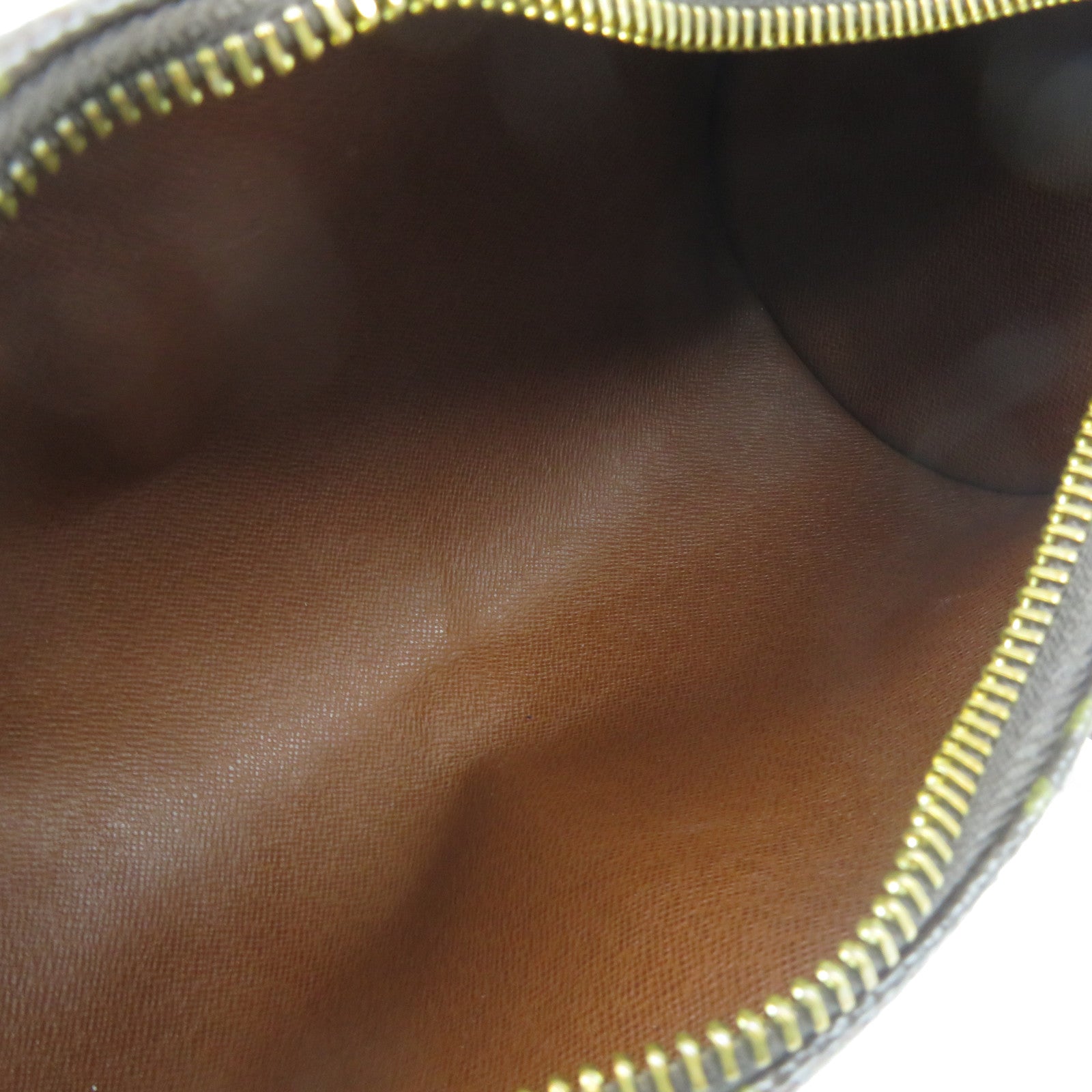 LOUIS VUITTON Monogram Papillon(old model)金扣手挽袋啡色