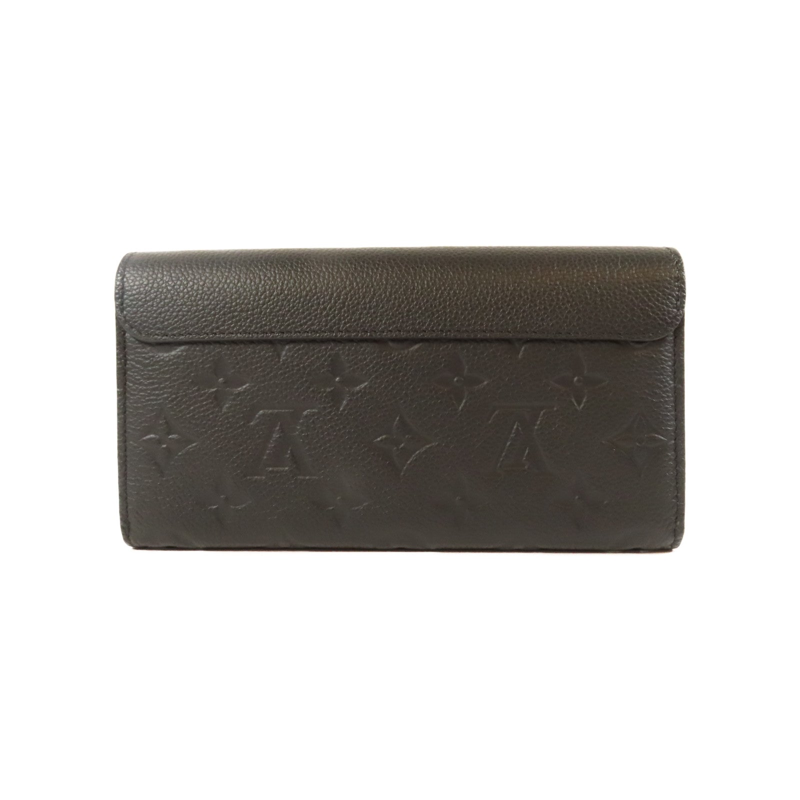 LOUIS VUITTON Monogram Empreinte Pont-Neuf Wallet金扣長錢包黑色