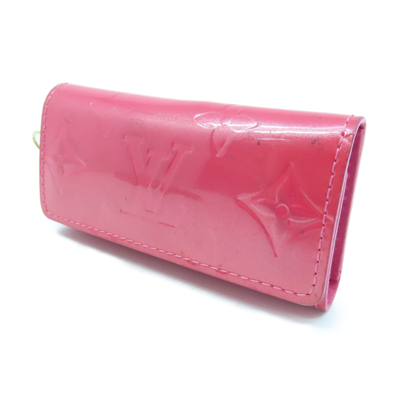 LOUIS VUITTON Monogram Vernis Key Case Key Case Pink