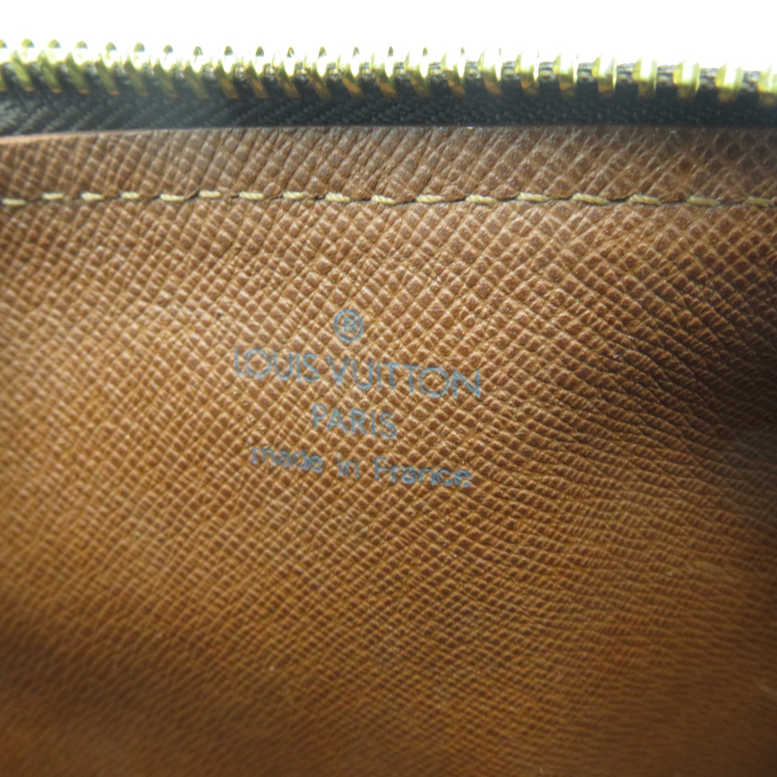 LOUIS VUITTON Monogram Papillon(old model)金扣手挽袋啡色