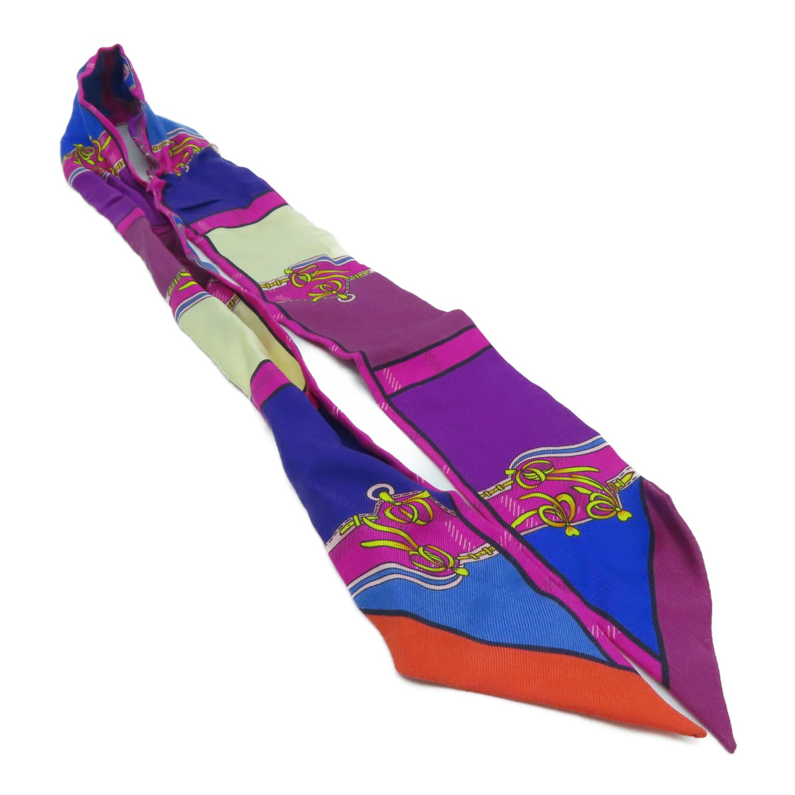 HERMES silk Twilly Scarf scarf color