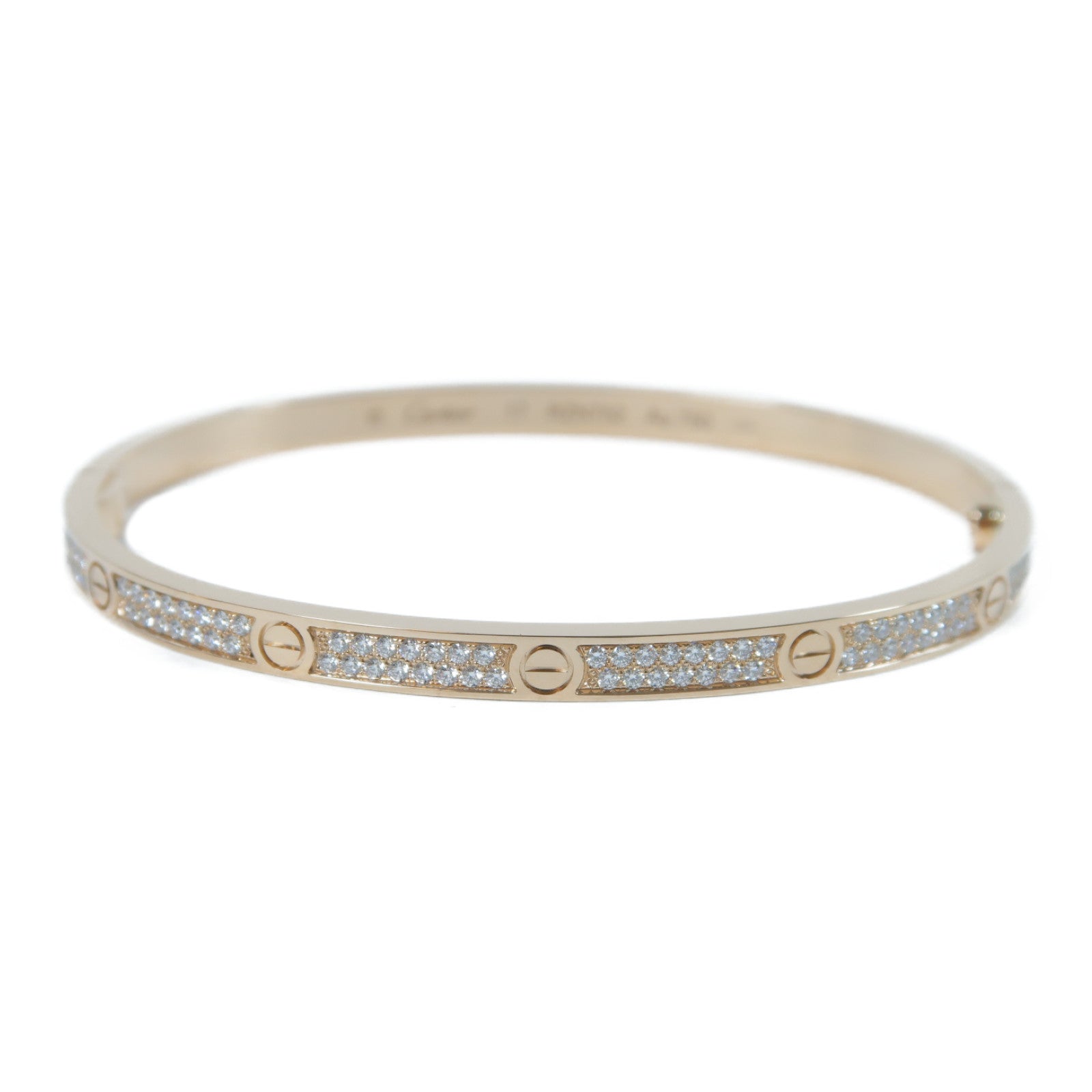 CARTIER 18K玫瑰金Diamond Love Bracelet 0.95ct鑽石手鐲Cartier#17