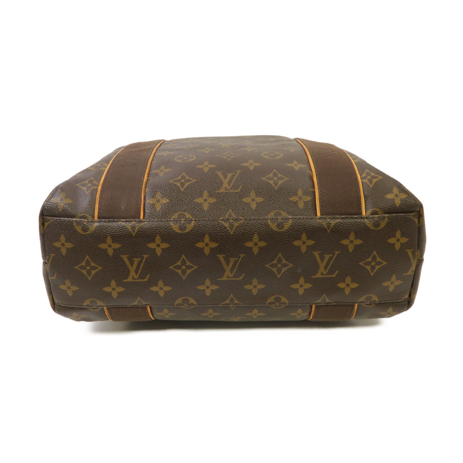 LOUIS VUITTON Monogram Beaubourg金扣手挽袋棕色