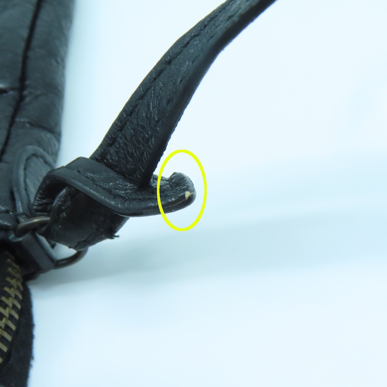BALENCIAGA 羊皮皮革Shoulder Bag肩背袋黑色