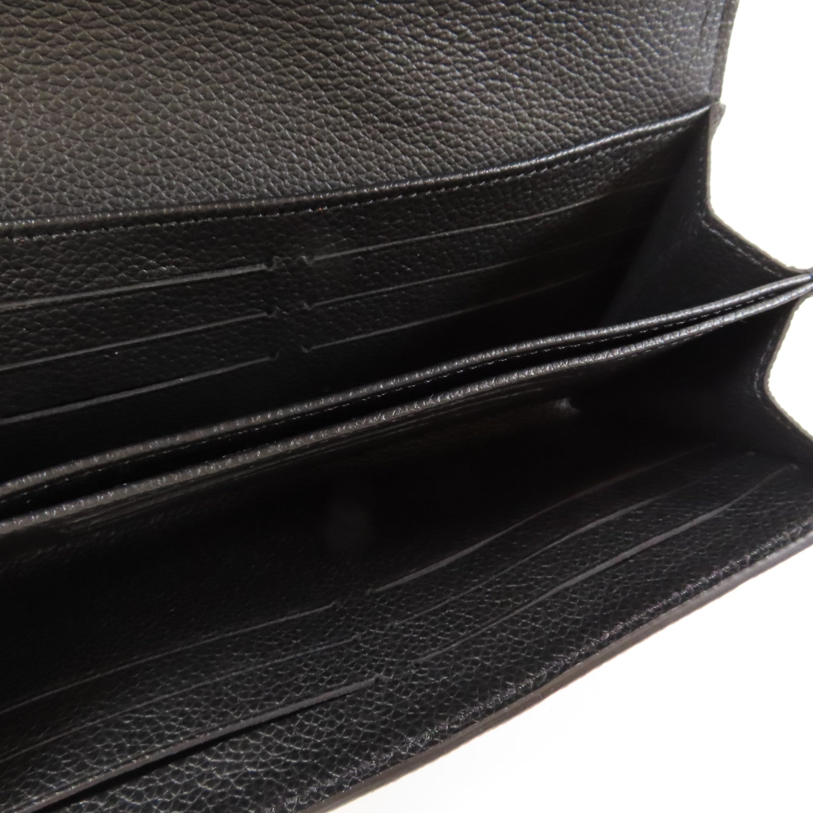 LOUIS VUITTON Monogram Empreinte Pont-Neuf Wallet金扣長錢包黑色