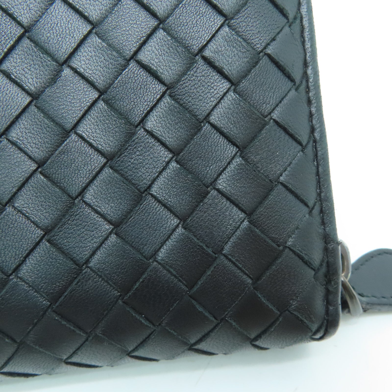 BOTTEGA VENETA 【激減優惠】牛皮皮革Long Wallet長錢包黑色