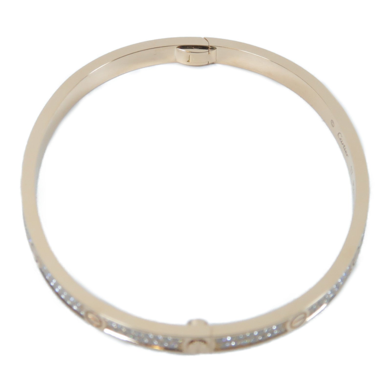 CARTIER 18K玫瑰金Diamond Love Bracelet 0.95ct鑽石手鐲Cartier#17