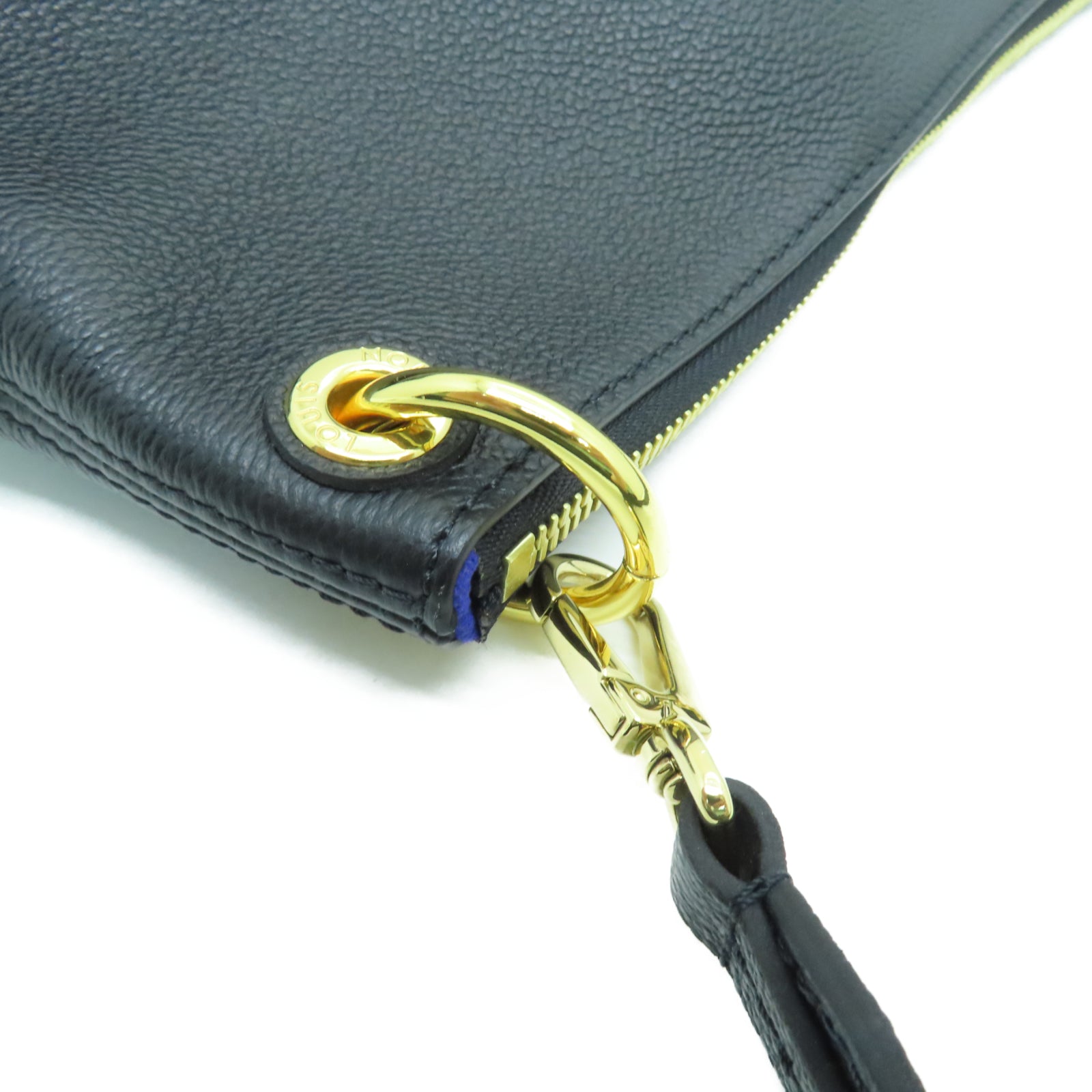 LOUIS VUITTON 压纹皮革Maida Hobo金扣手挽肩背两用袋黑色