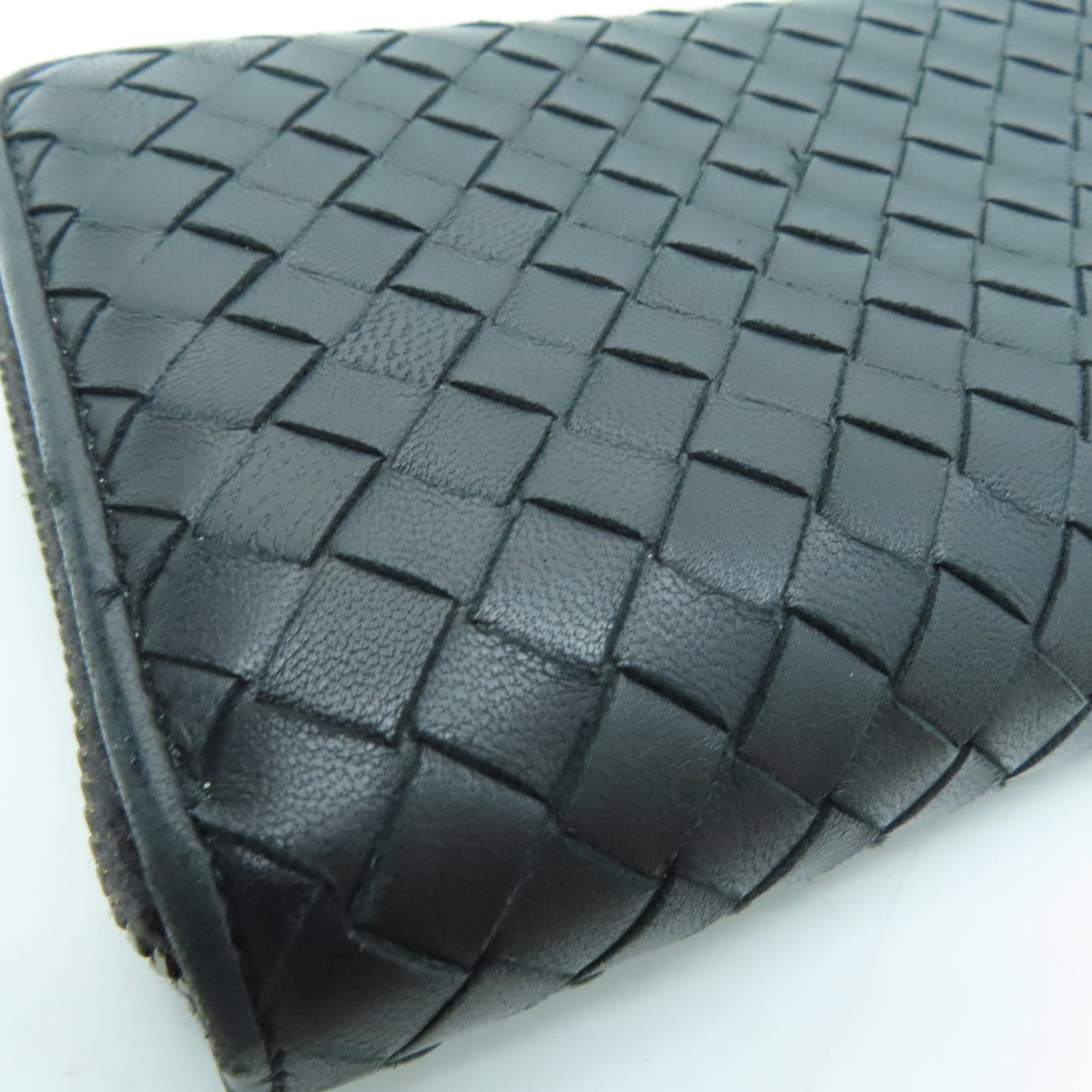 BOTTEGA VENETA 【激減優惠】牛皮皮革Long Wallet長錢包黑色