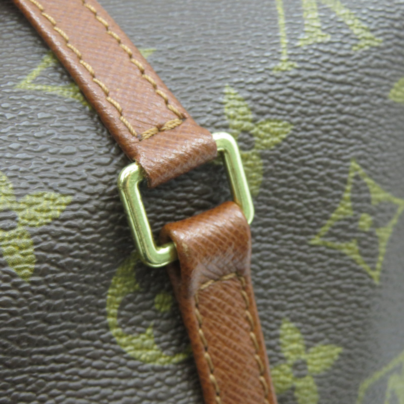 LOUIS VUITTON Monogram Papillon(old model)金扣手挽袋啡色