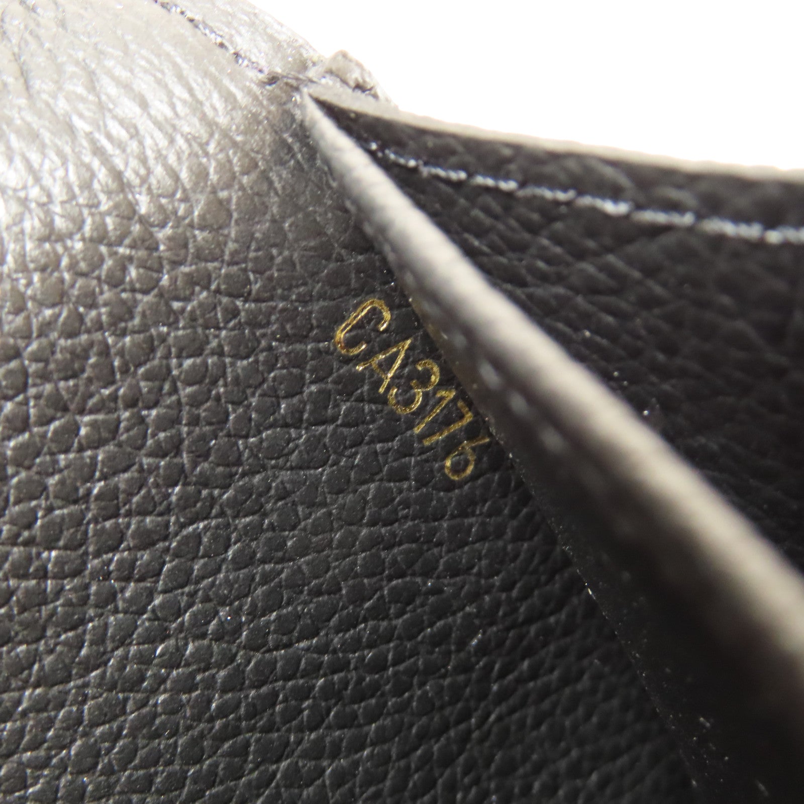 LOUIS VUITTON Monogram Empreinte Pont-Neuf Wallet金扣長錢包黑色