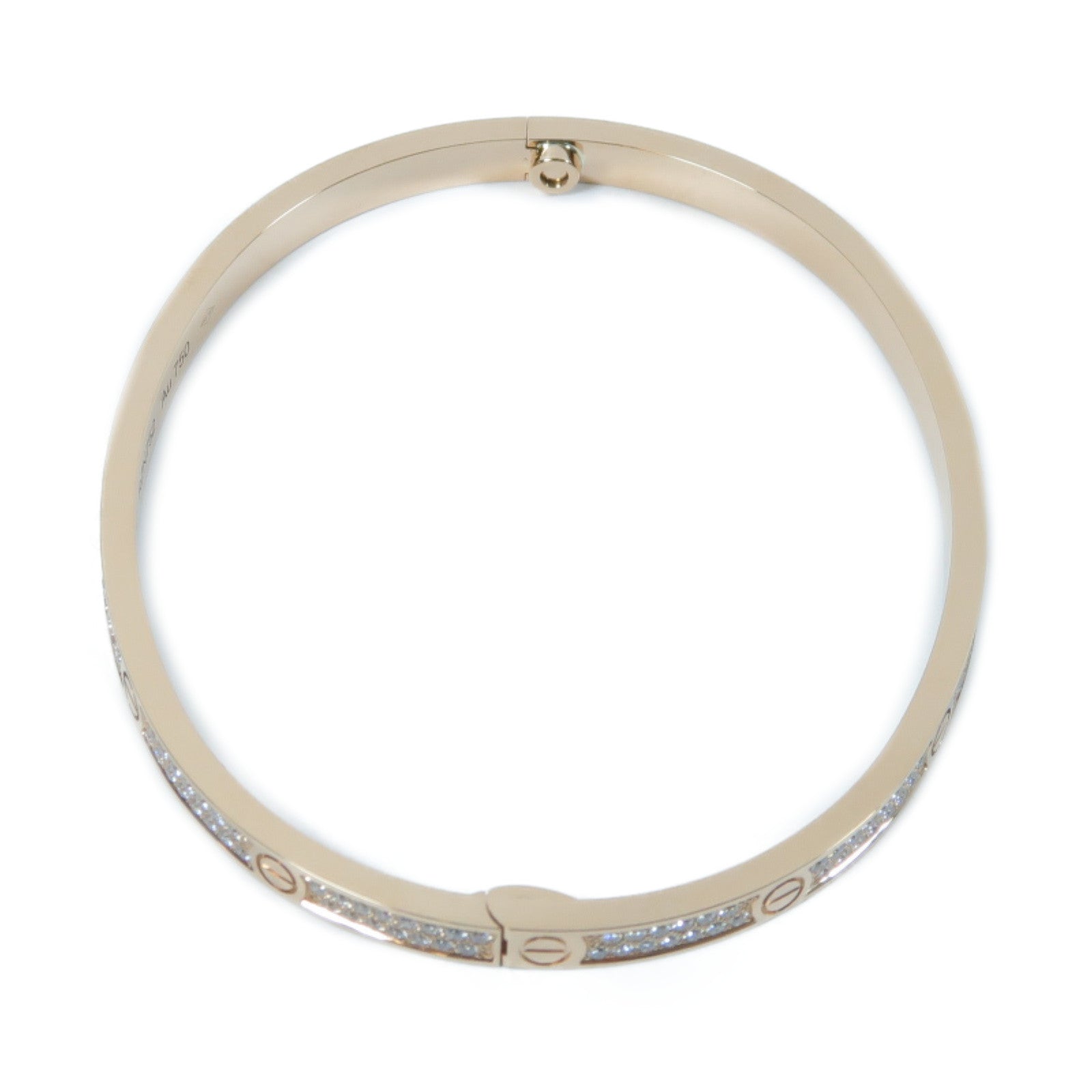 CARTIER 18K玫瑰金Diamond Love Bracelet 0.95ct鑽石手鐲Cartier#17