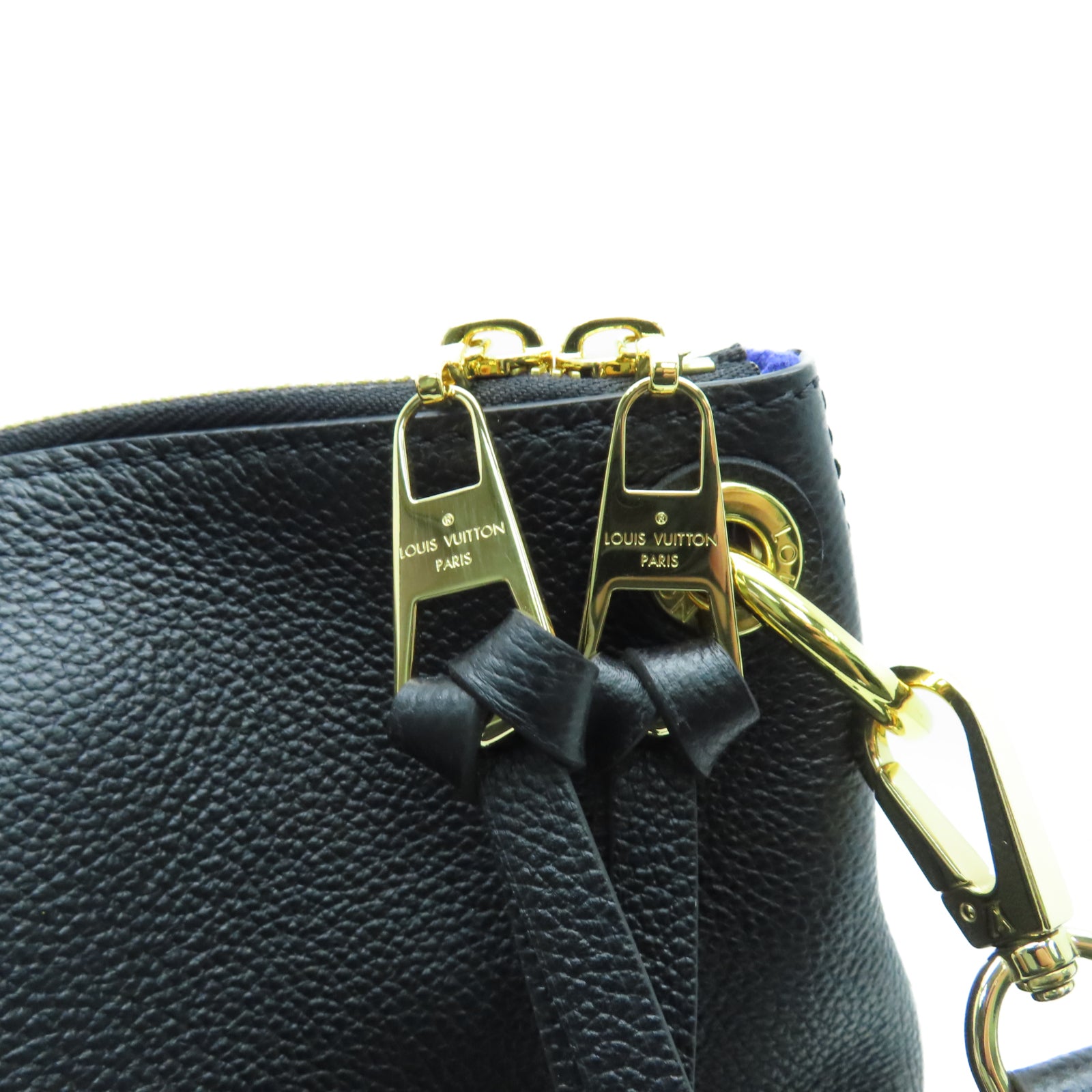 LOUIS VUITTON 压纹皮革Maida Hobo金扣手挽肩背两用袋黑色