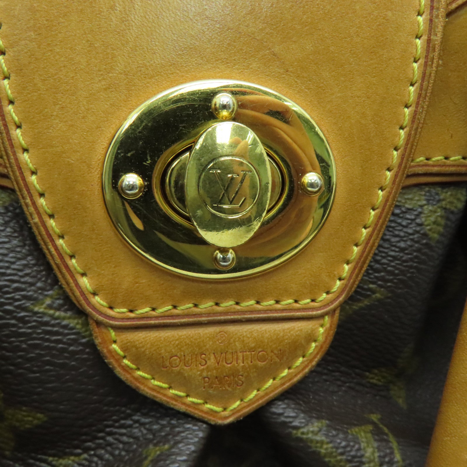 LOUIS VUITTON Monogram Boetie PM金扣手挽袋/肩背袋啡色