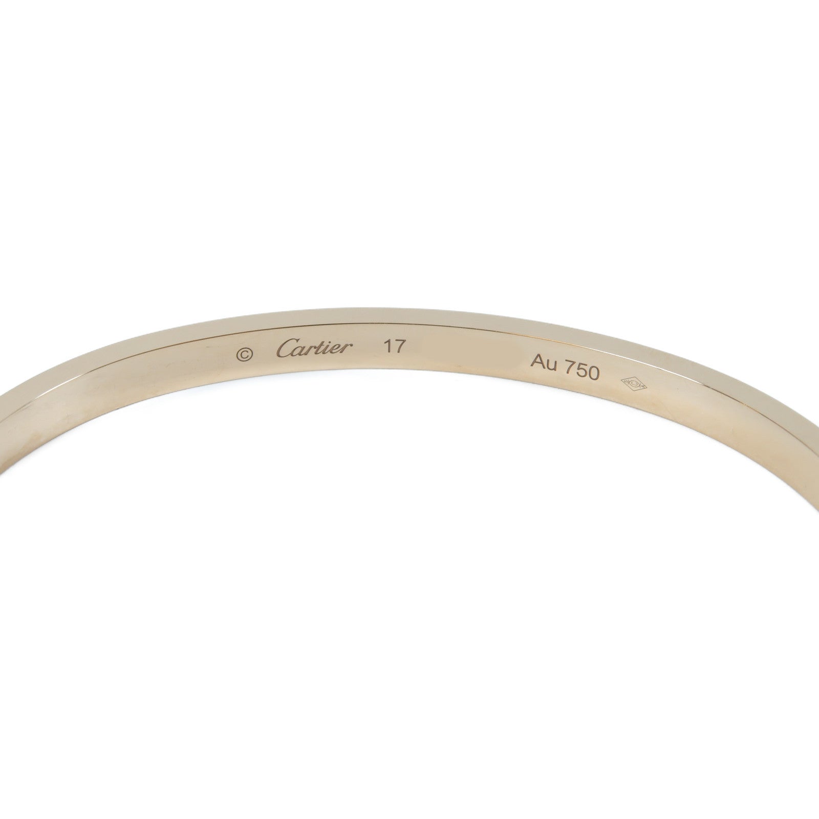 CARTIER 18K玫瑰金Diamond Love Bracelet 0.95ct鑽石手鐲Cartier#17