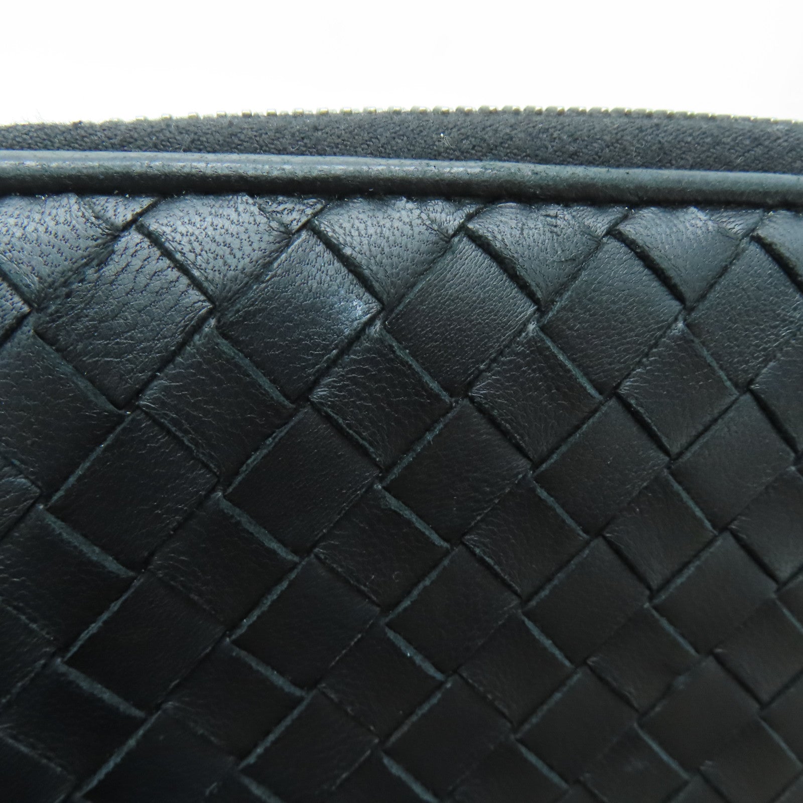 BOTTEGA VENETA 【激減優惠】牛皮皮革Long Wallet長錢包黑色