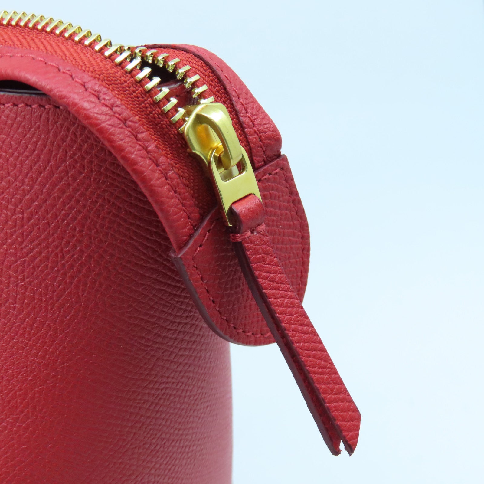 CELINE 牛皮皮革2way Shoulder Bag金扣手挽肩背兩用袋紅色