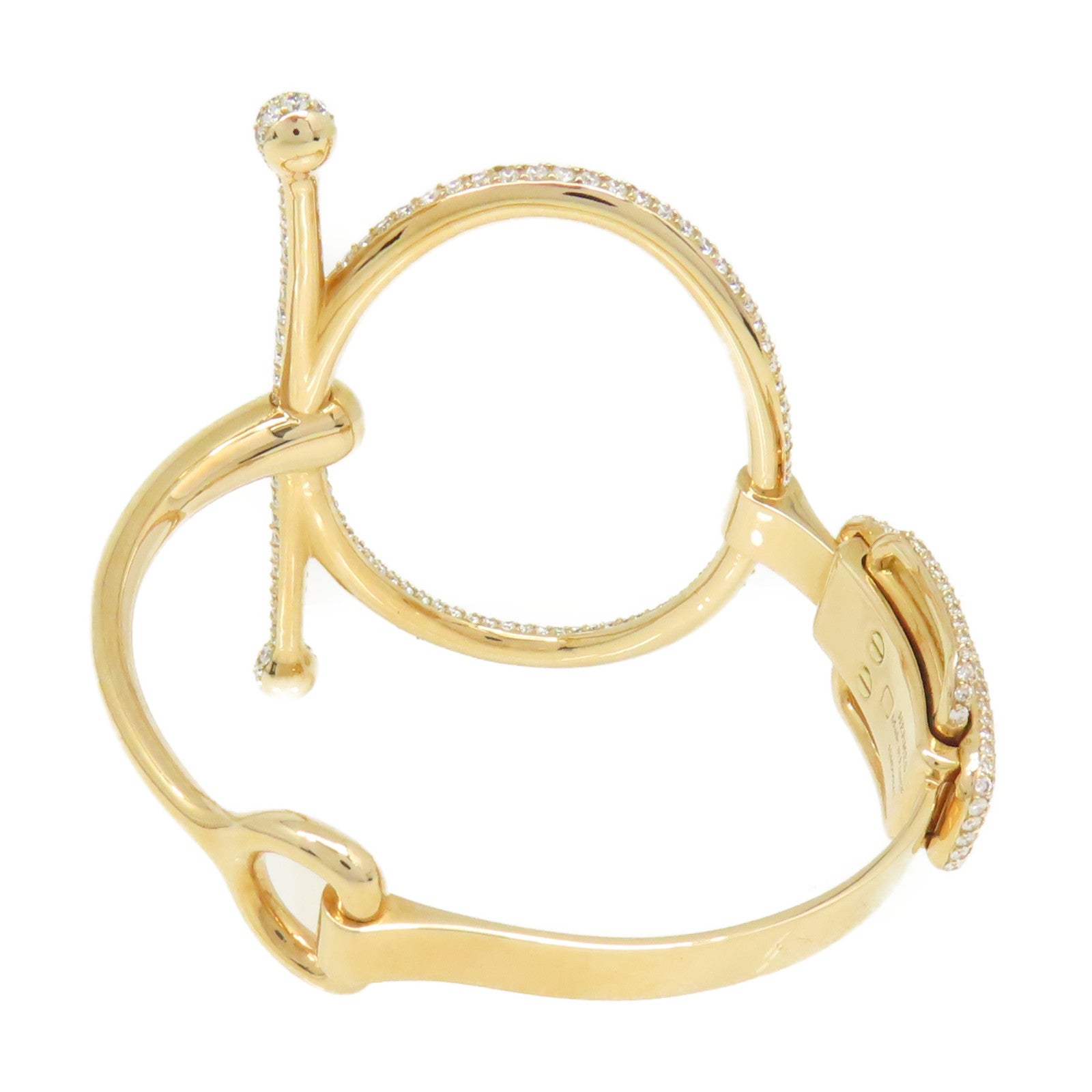 HERMES 18K玫瑰金Diamond Bangle 7.34ct鑽石手鐲
