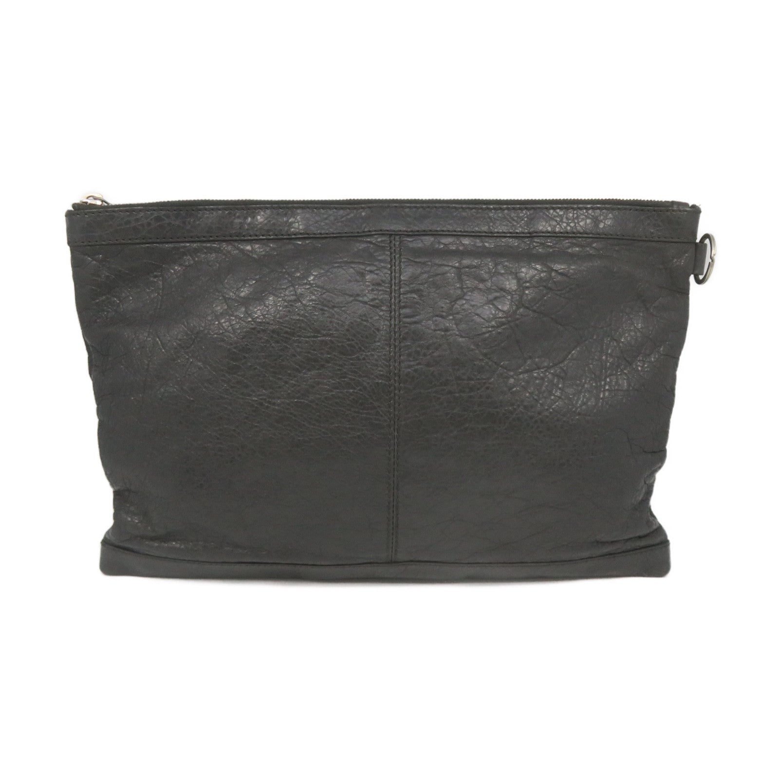 BALENCIAGA 【激減優惠】羊皮皮革Clutch Bag手拿包灰色