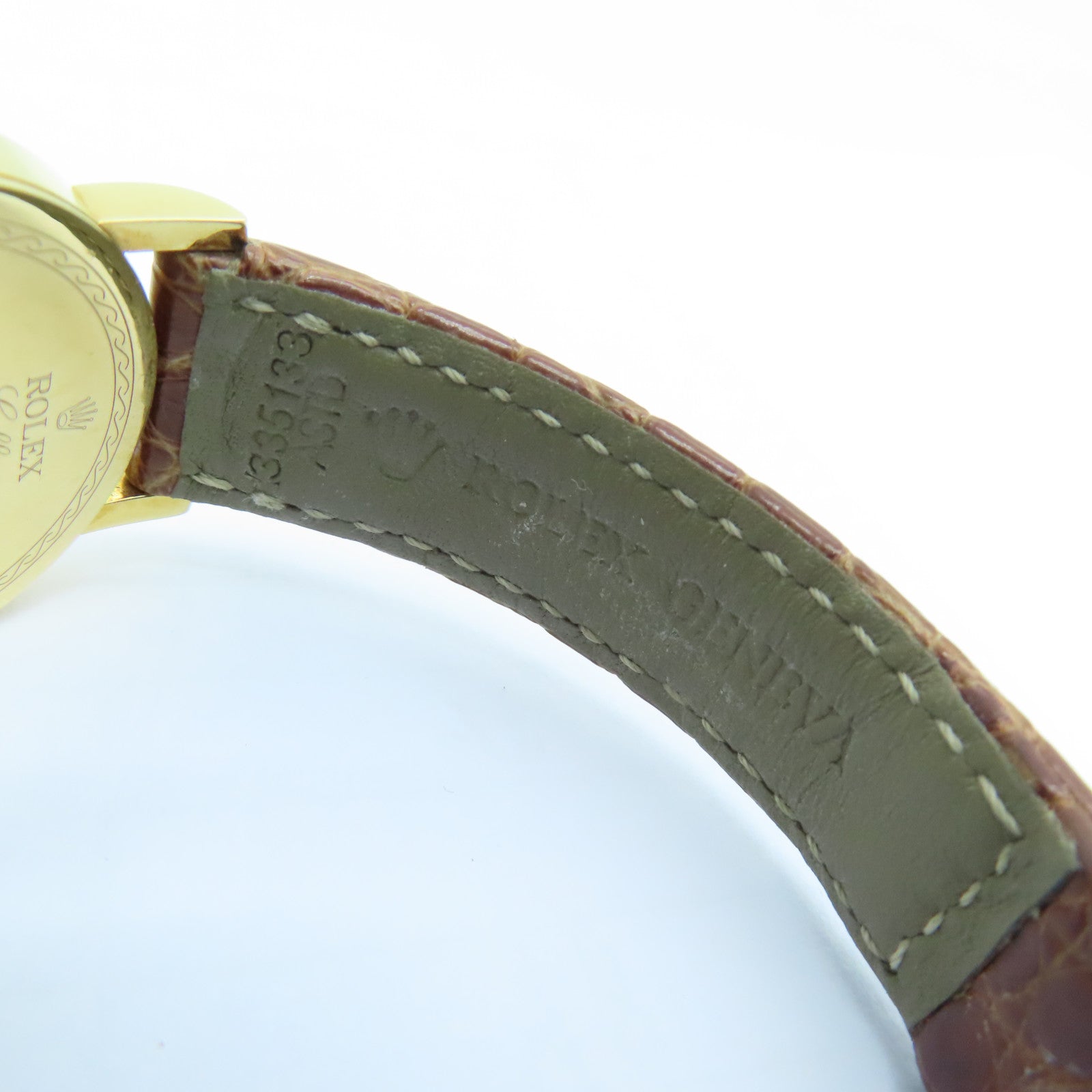 ROLEX Cellini 18K手表石英机芯白色