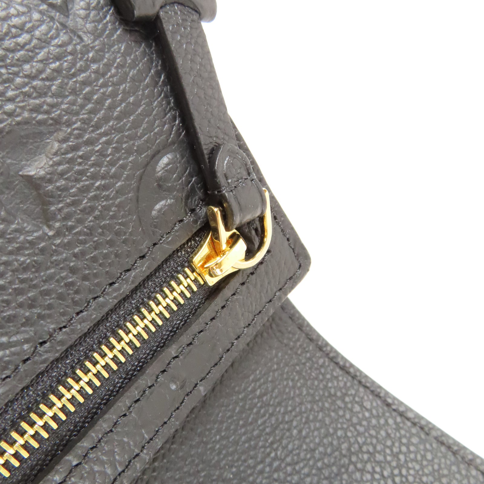LOUIS VUITTON Monogram Empreinte Pont-Neuf Wallet金扣長錢包黑色