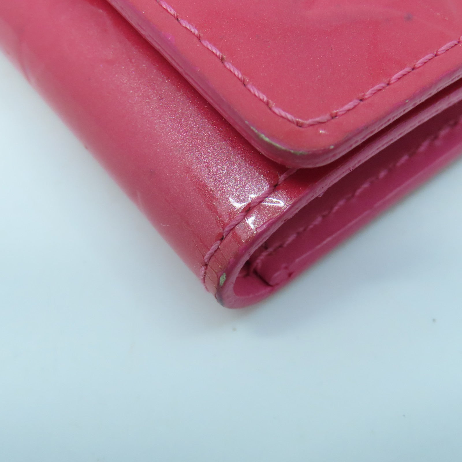 LOUIS VUITTON Monogram Vernis Key Case Key Case Pink