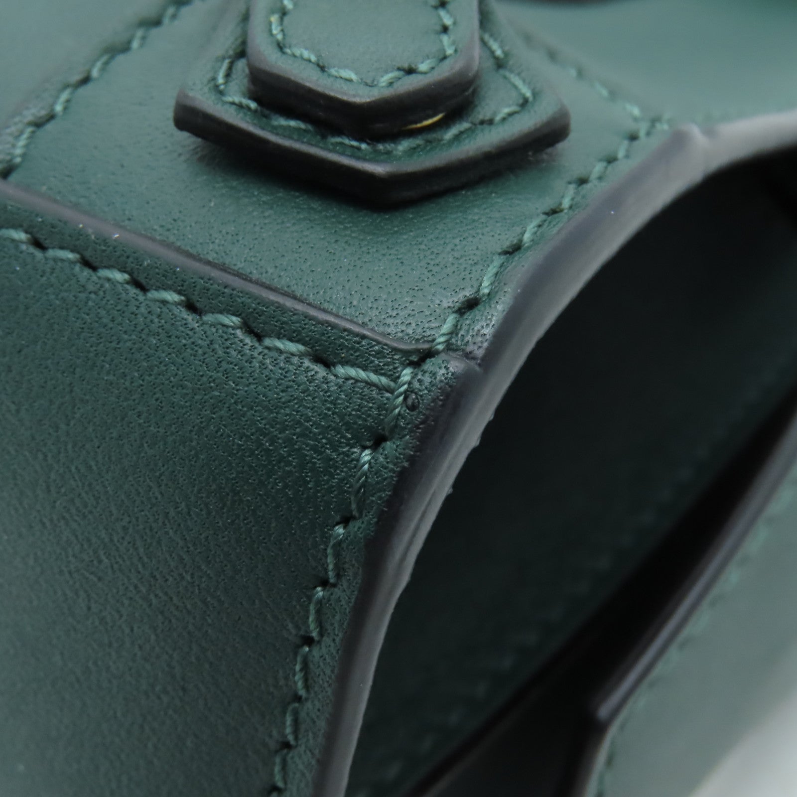 BALENCIAGA 牛皮皮革Neo Classic金扣手挽肩背兩用袋綠色