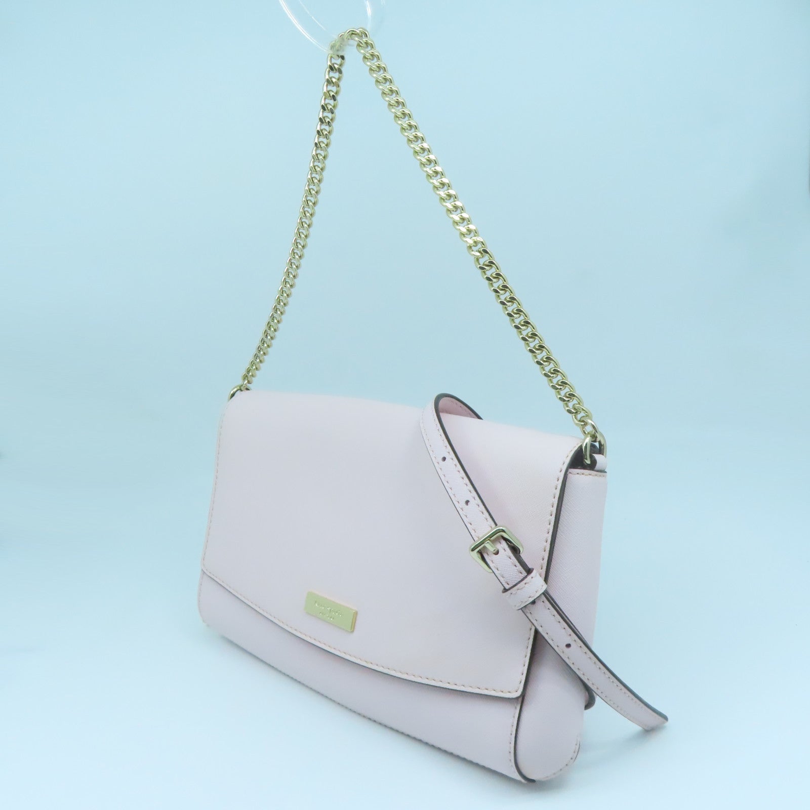 Kate Spade 牛皮皮革2way Shoulder Bag金扣手挽肩背兩用袋粉紅色