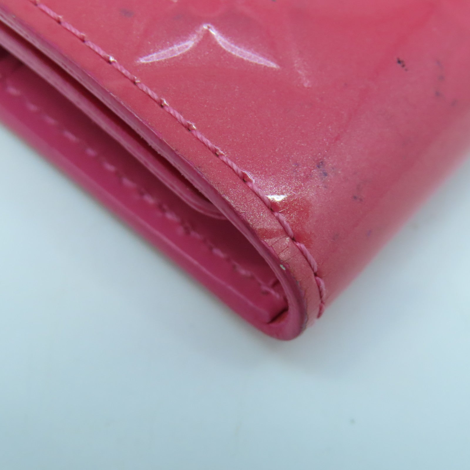 LOUIS VUITTON Monogram Vernis Key Case Key Case Pink
