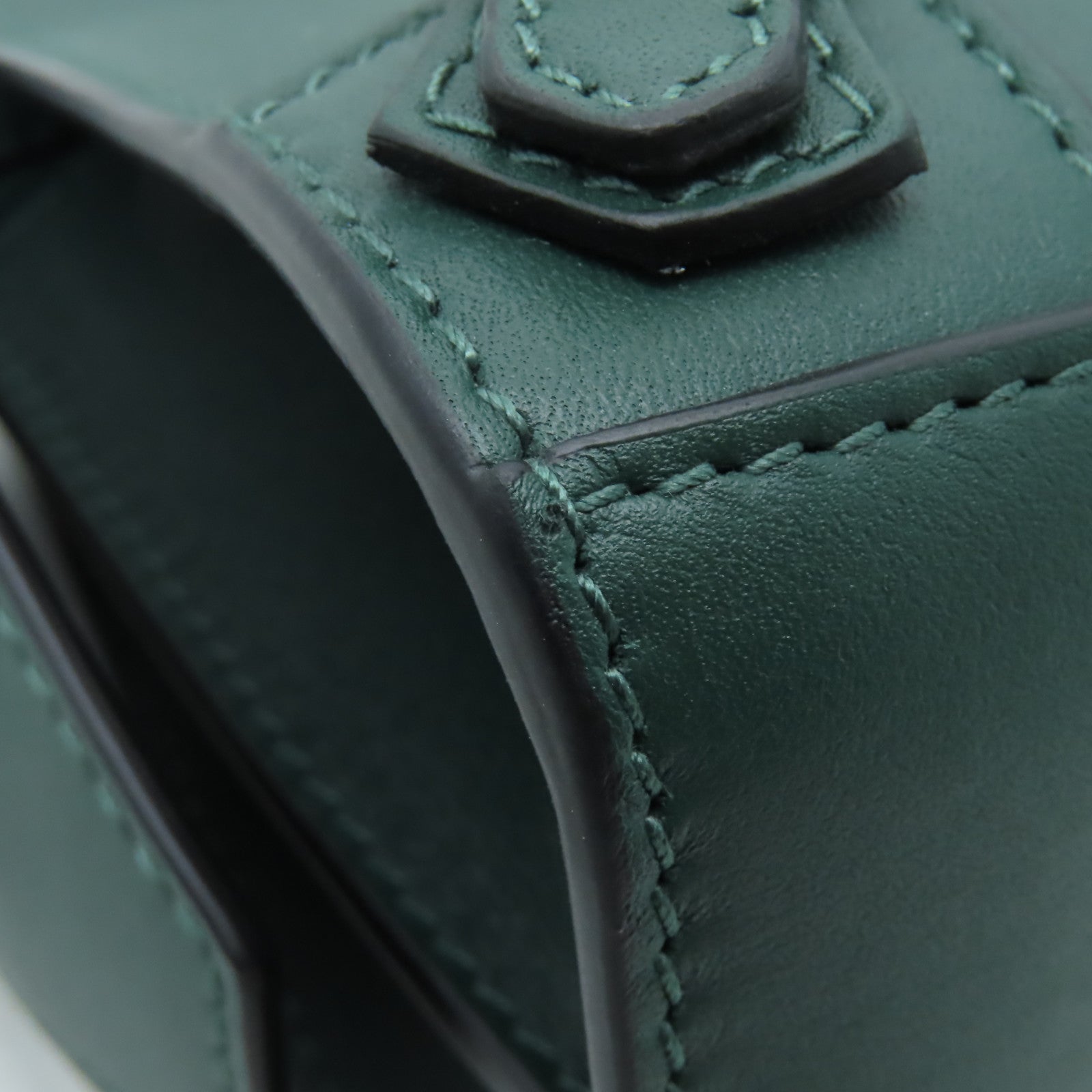 BALENCIAGA 牛皮皮革Neo Classic金扣手挽肩背兩用袋綠色