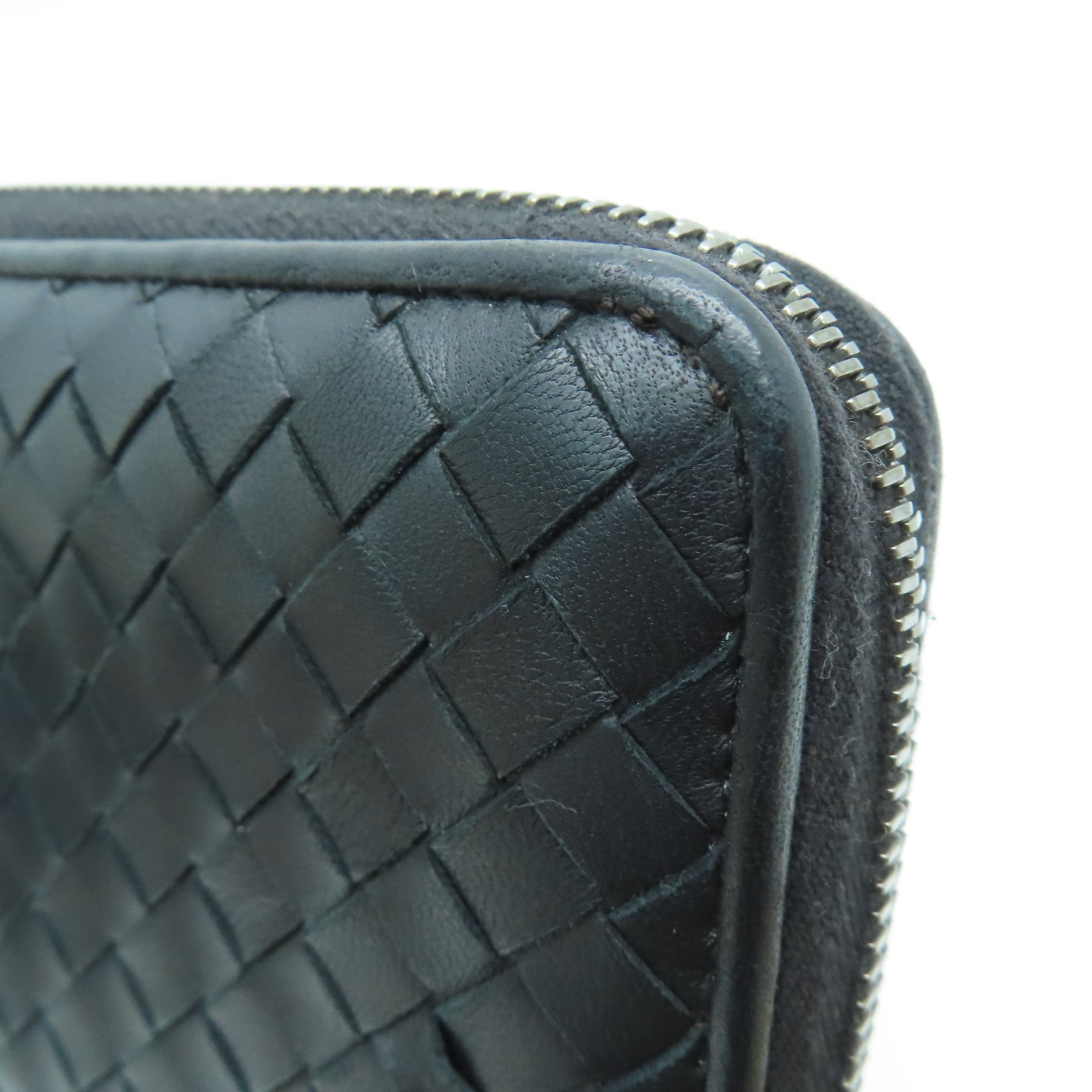 BOTTEGA VENETA 【激減優惠】牛皮皮革Long Wallet長錢包黑色