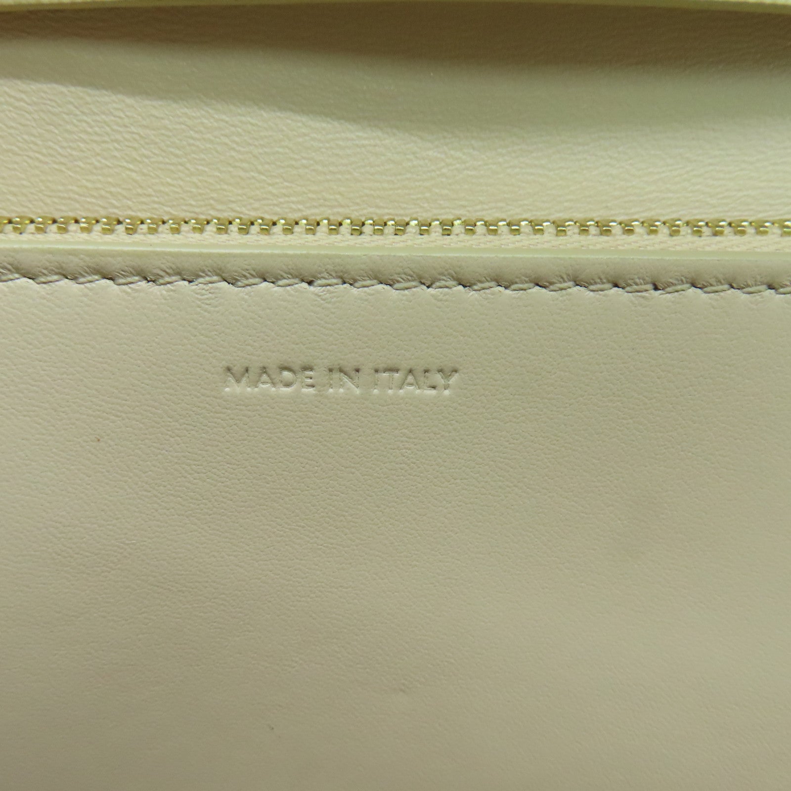 CELINE 牛皮皮革Classic Bag金扣肩背袋米色