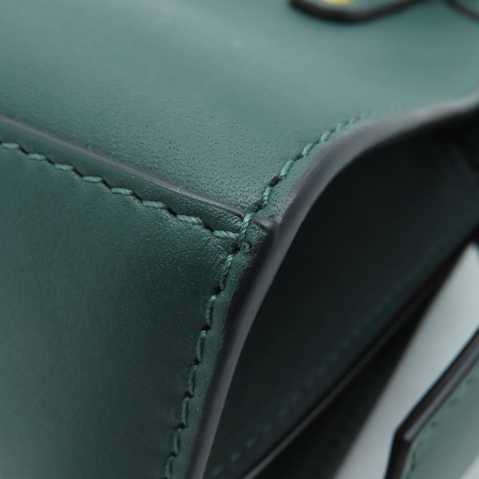 BALENCIAGA 牛皮皮革Neo Classic金扣手挽肩背兩用袋綠色