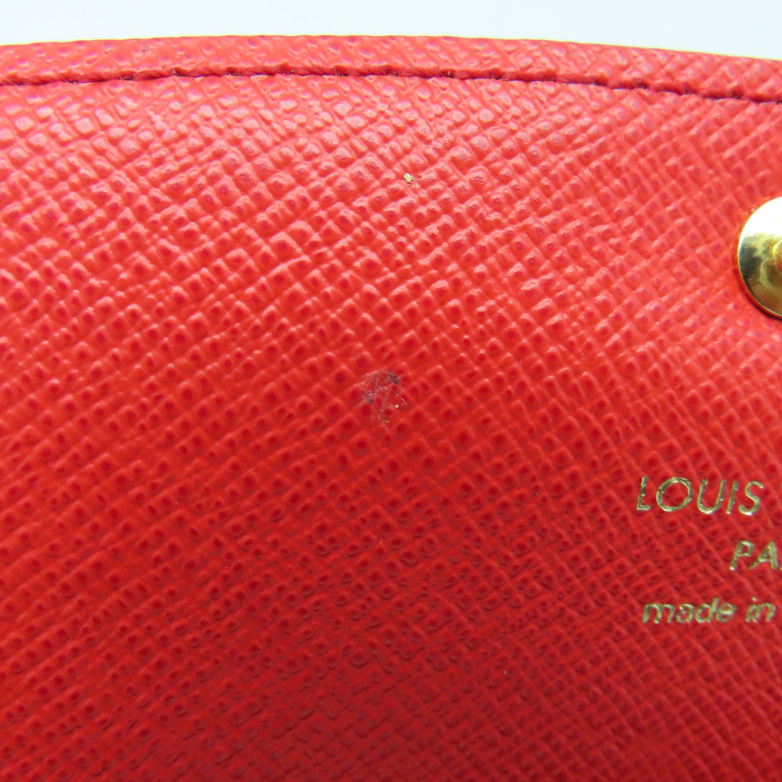 LOUIS VUITTON Monogaram Portefeuille Emilie金扣長錢包啡色/紅色
