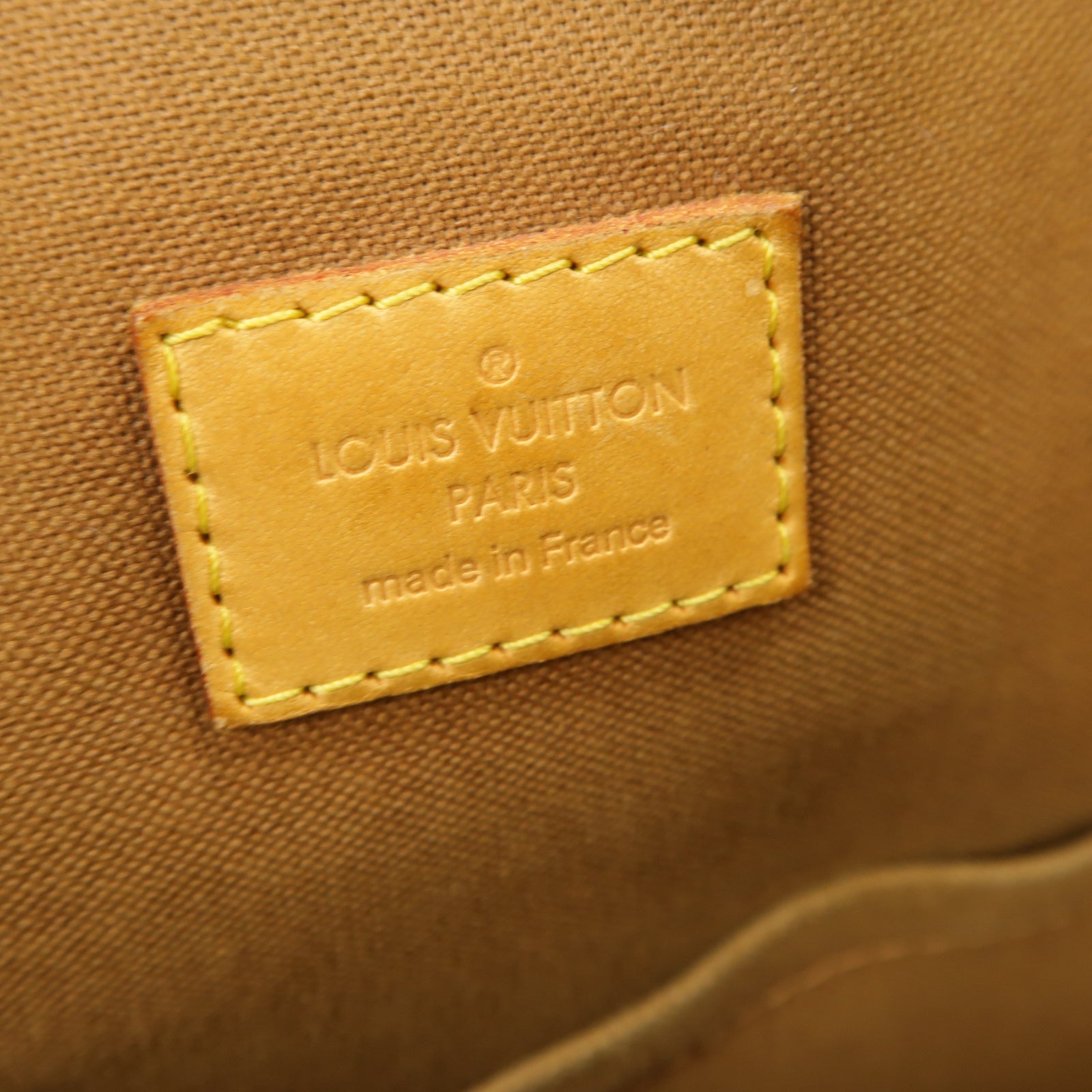 LOUIS VUITTON Monogram Beaubourg金扣手挽袋棕色