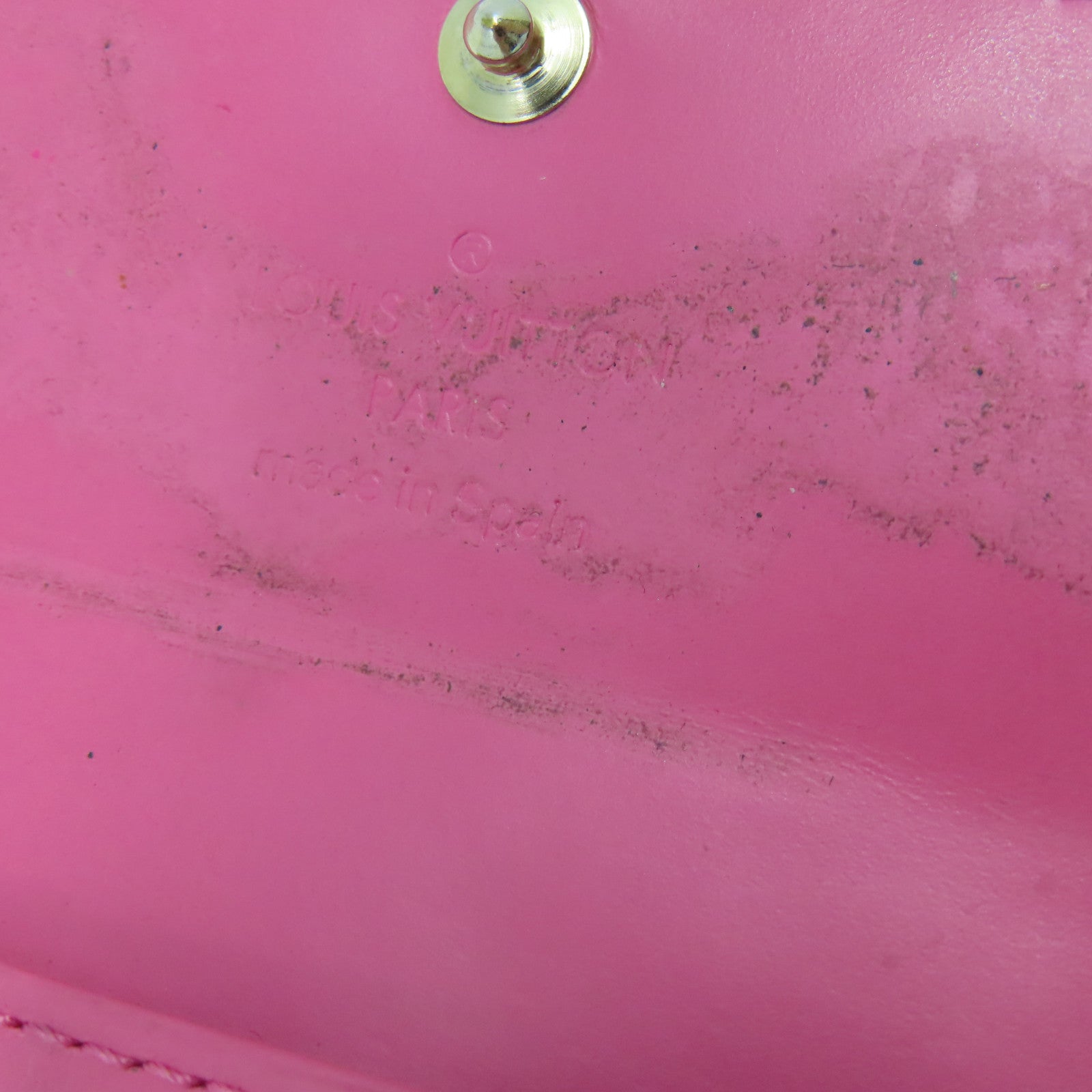 LOUIS VUITTON Monogram Vernis Key Case Key Case Pink